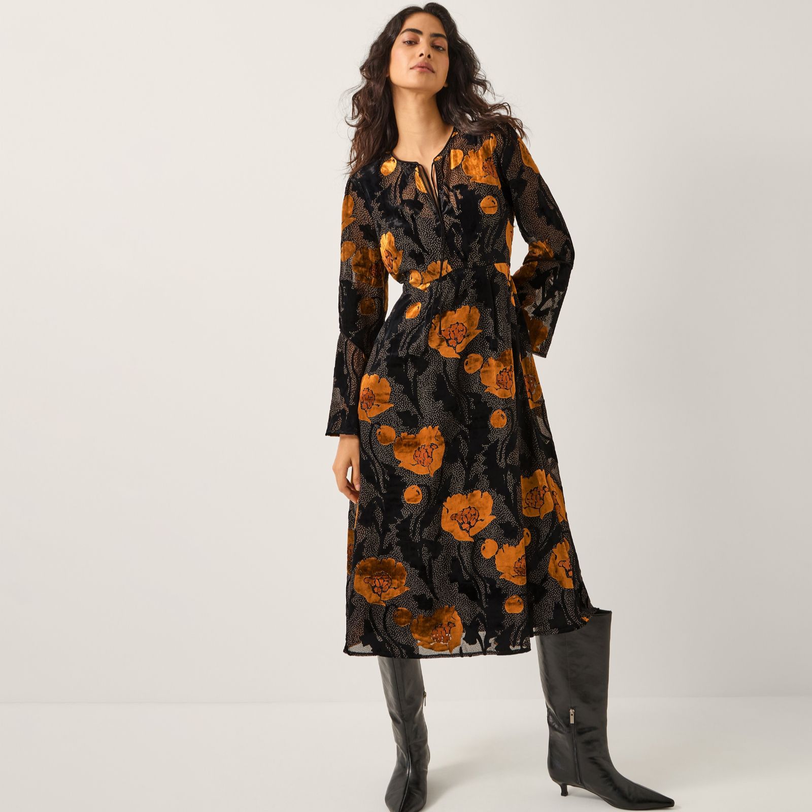 Monsoon Reese Devore Dress