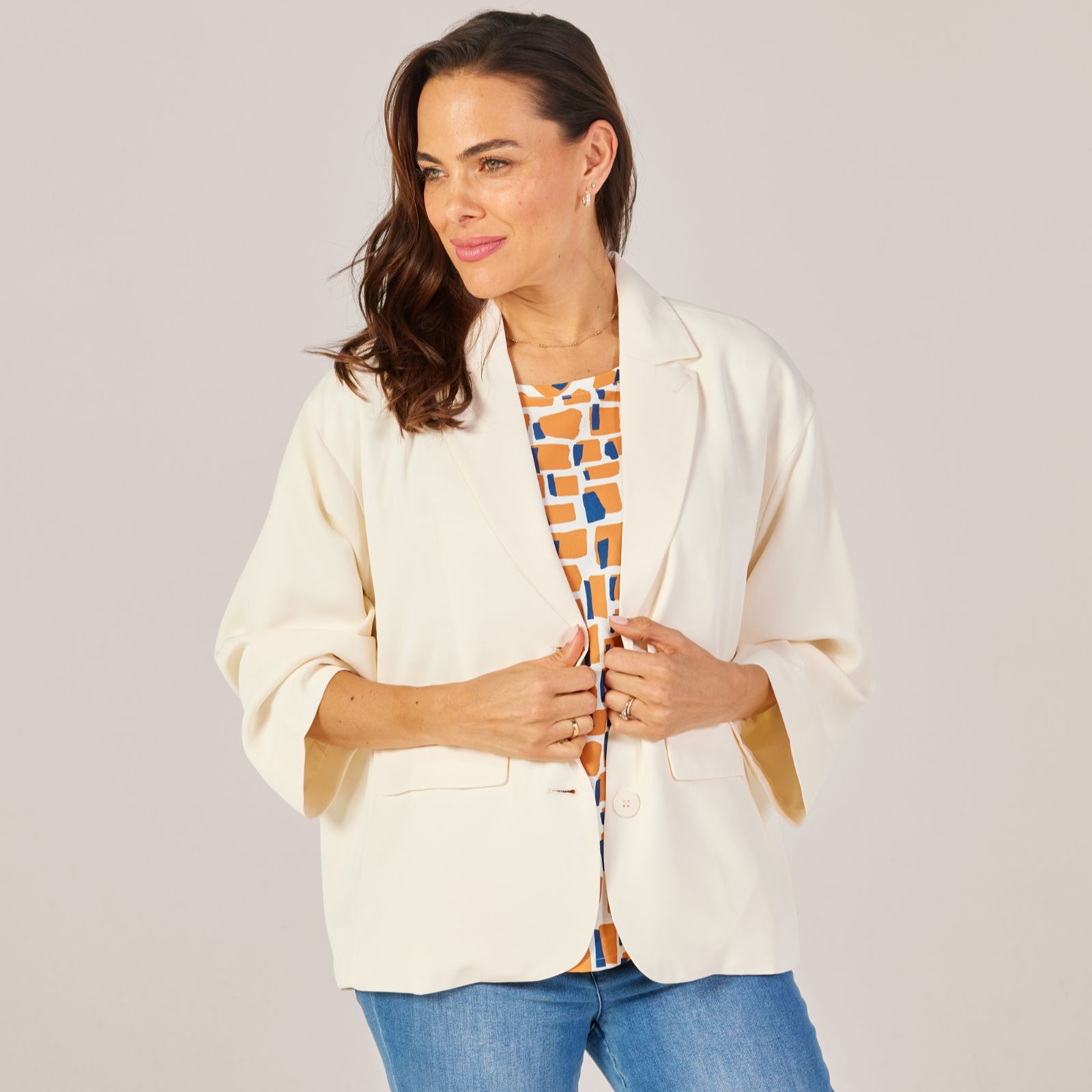 MarlaWynne Collection Drapey Twill Paris Jacket