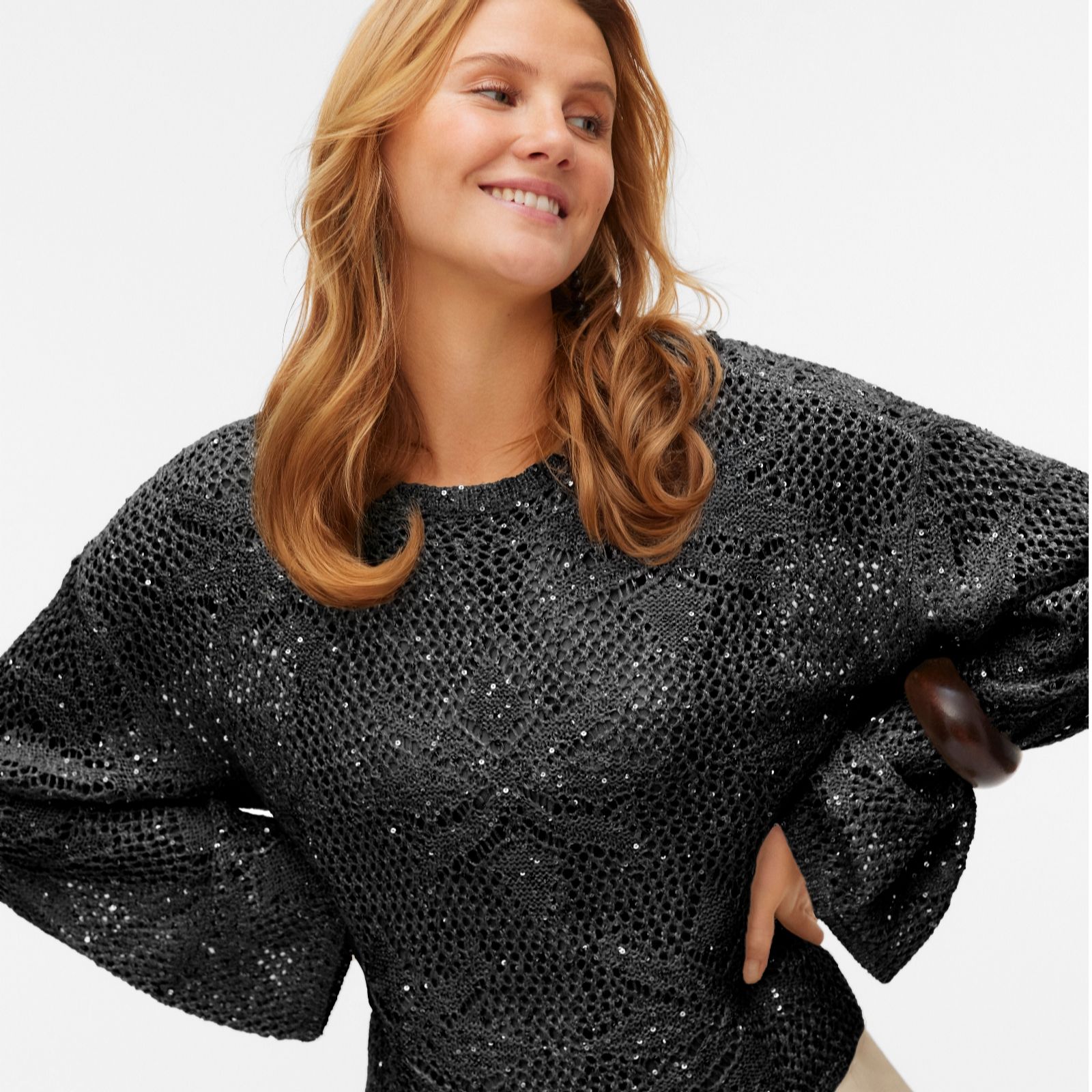 Vero Moda Leilani Flower Detail Knitted Jumper