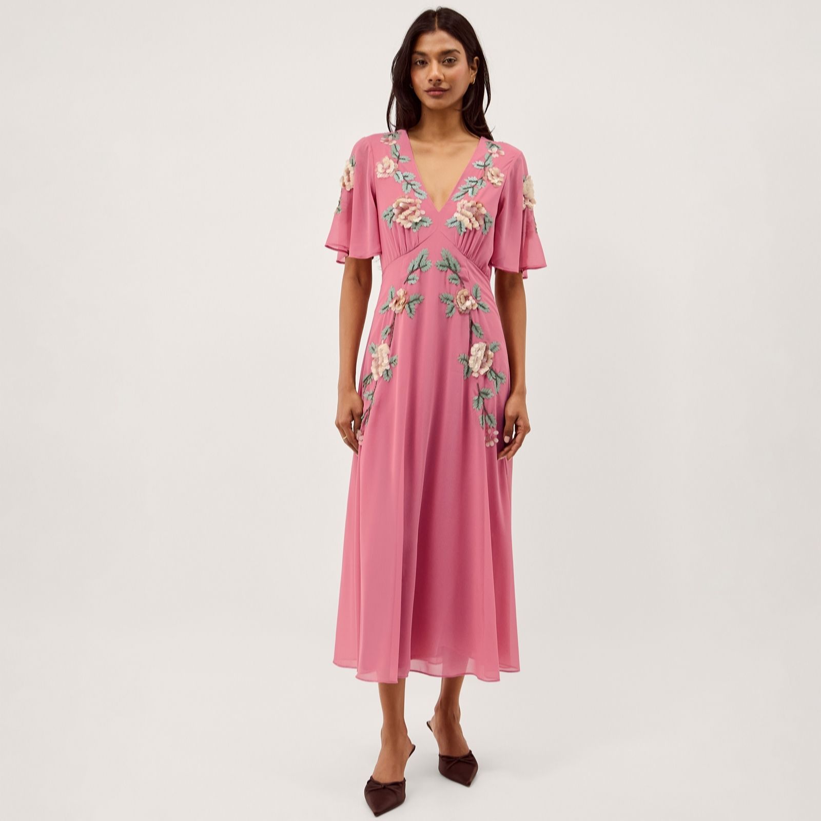 Monsoon Cora Embroidered Dress