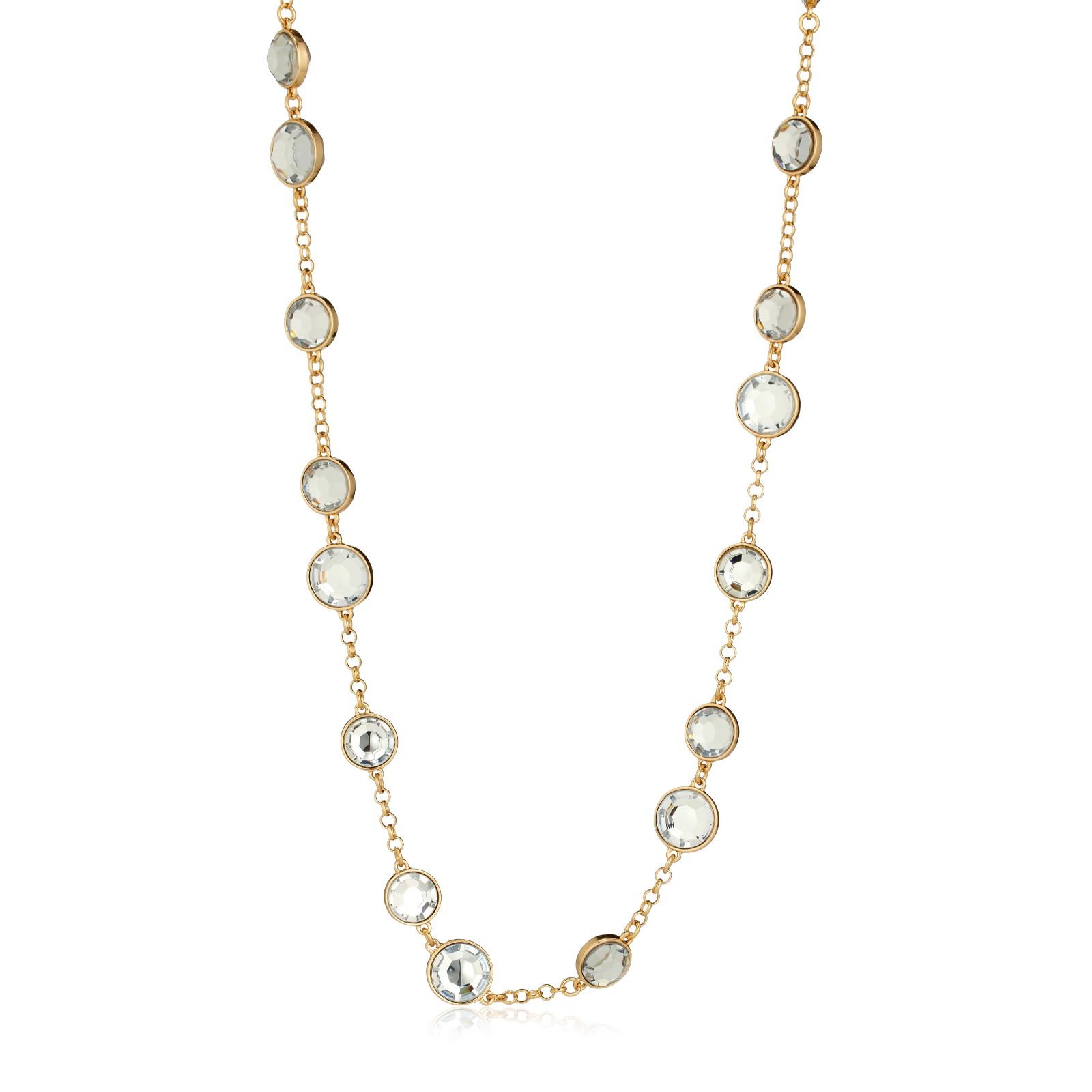 Kim & Co Clear Stone Chain Belt