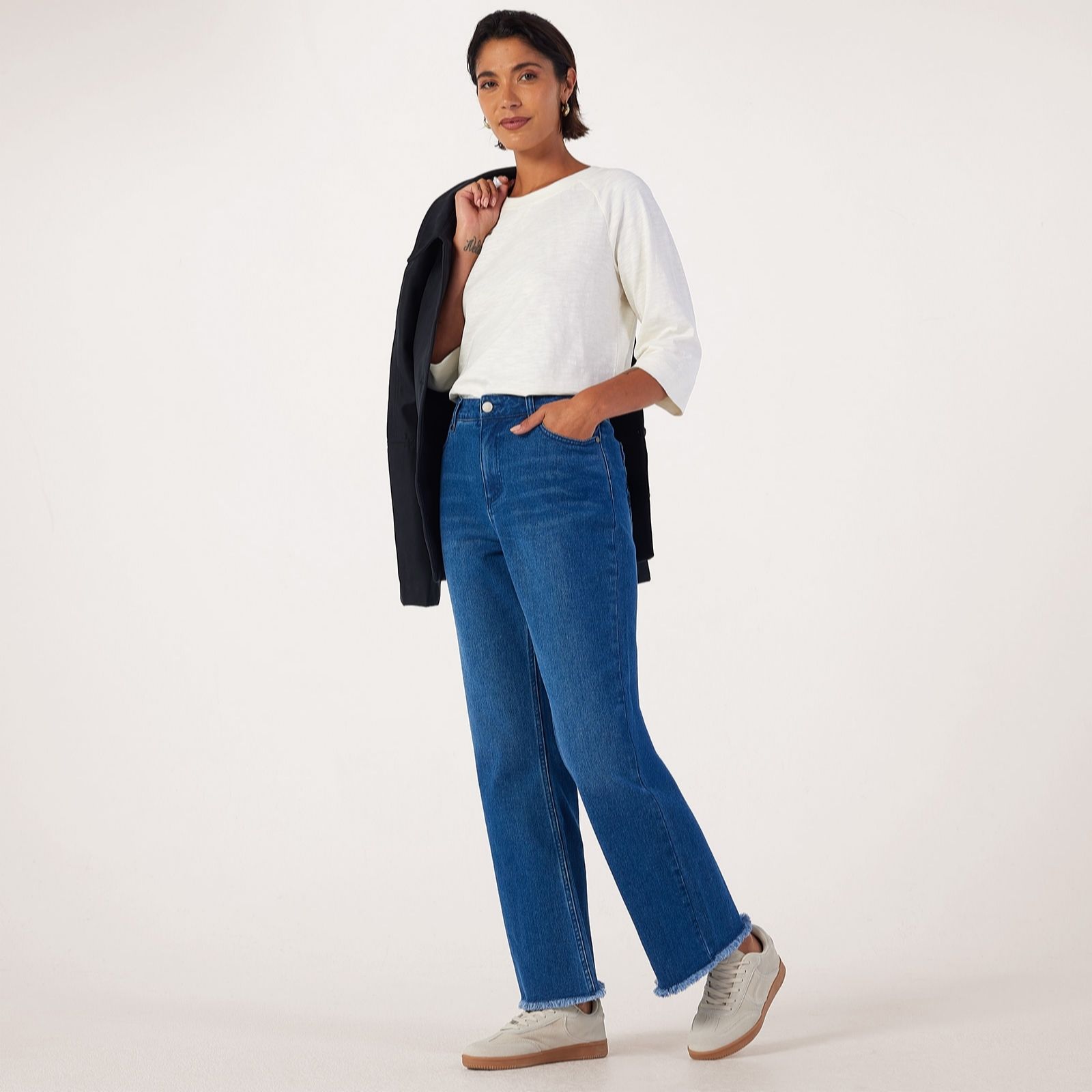 Ben De Lisi Frayed Kick Flare Jean Standard