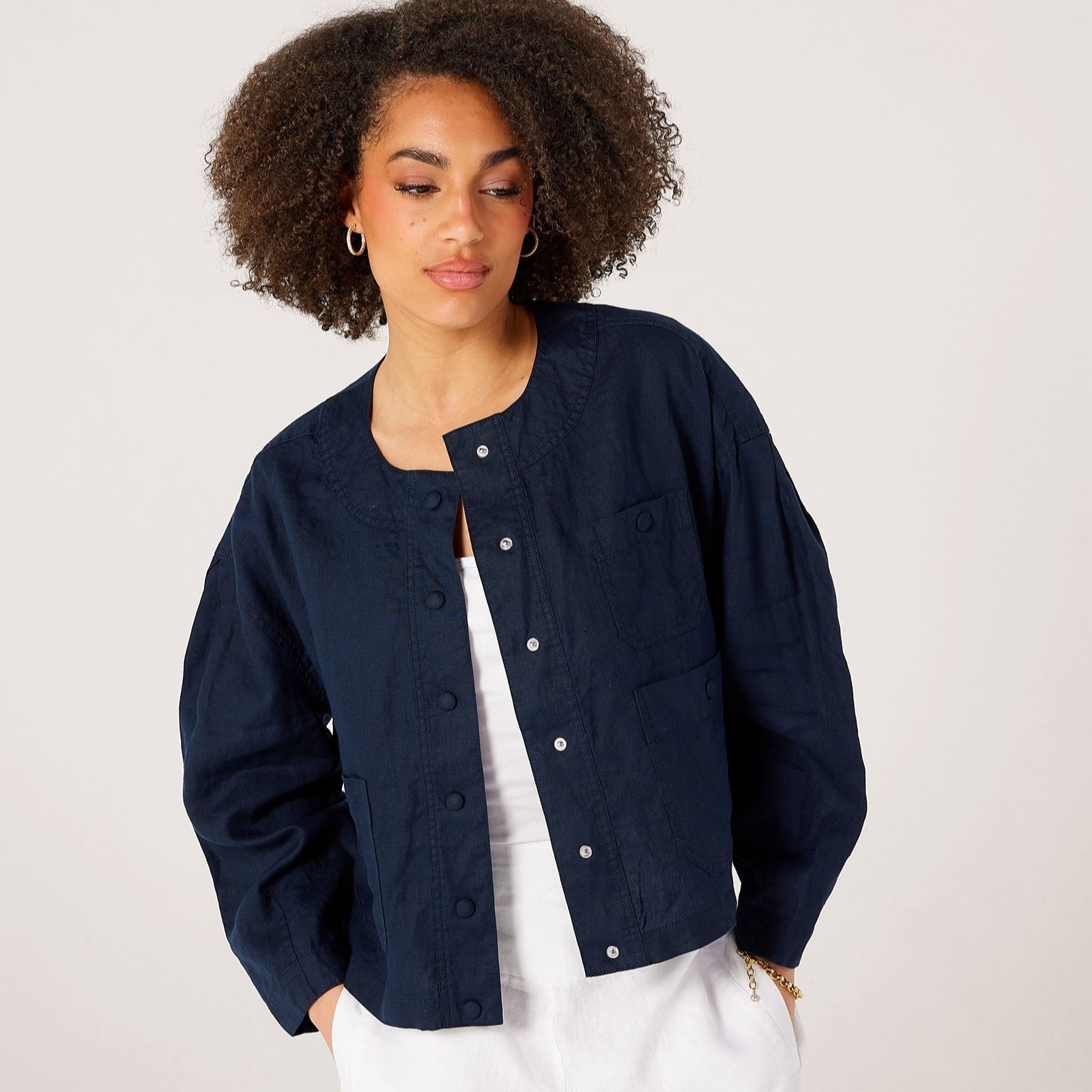 Masai Copenhagen 100% Linen Light Layering Jacket