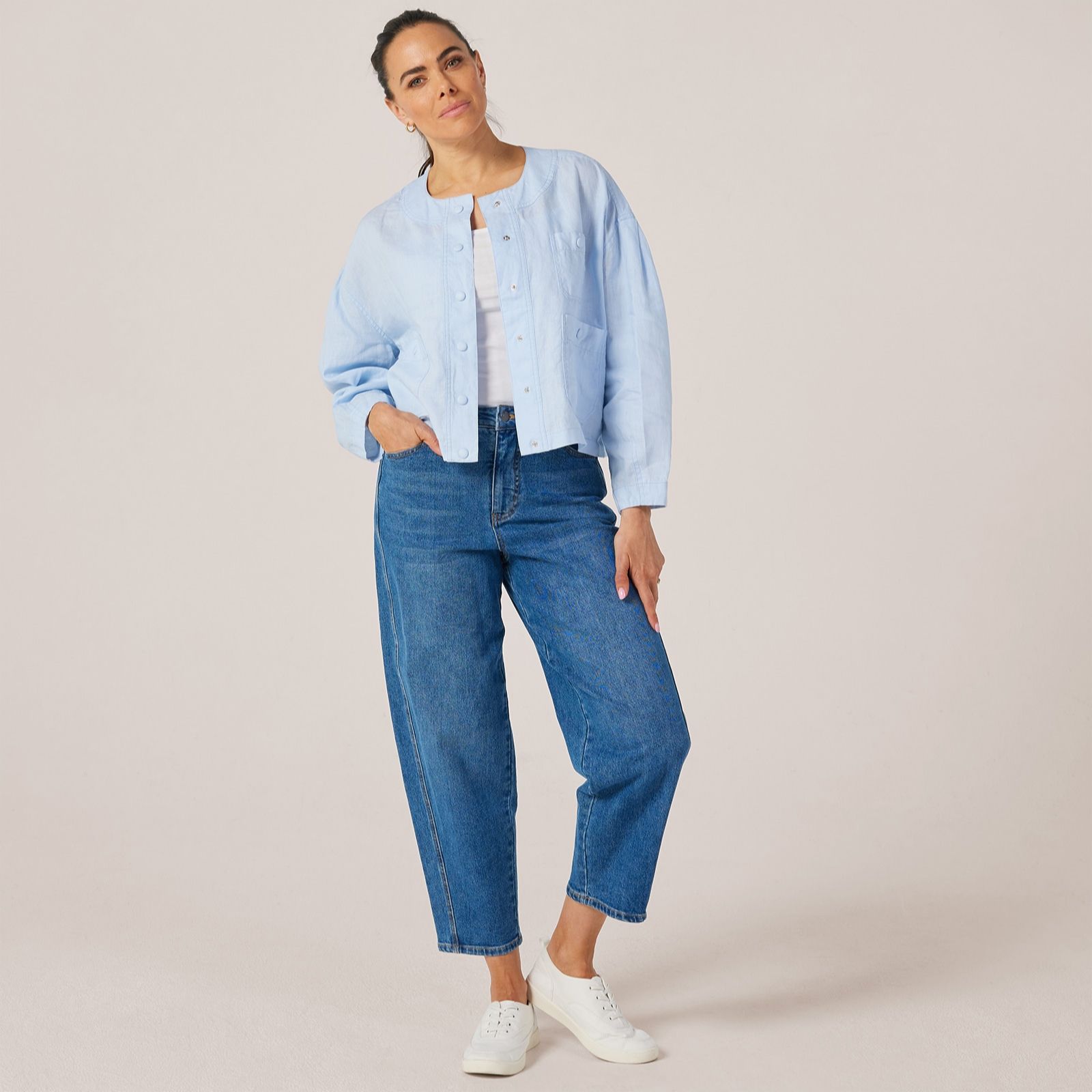 Masai Copenhagen 100% Linen Light Layering Jacket