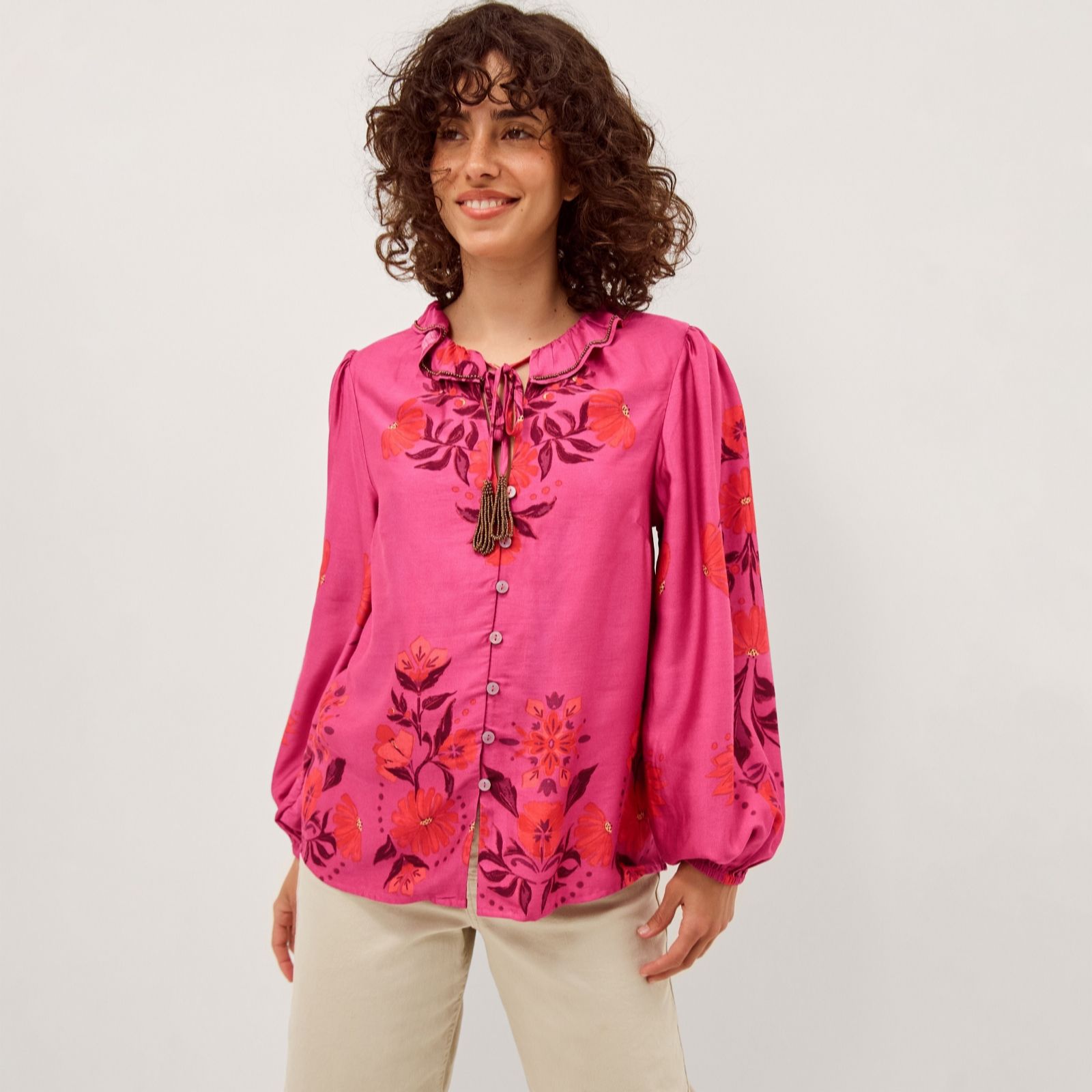 Monsoon Koa Print Top