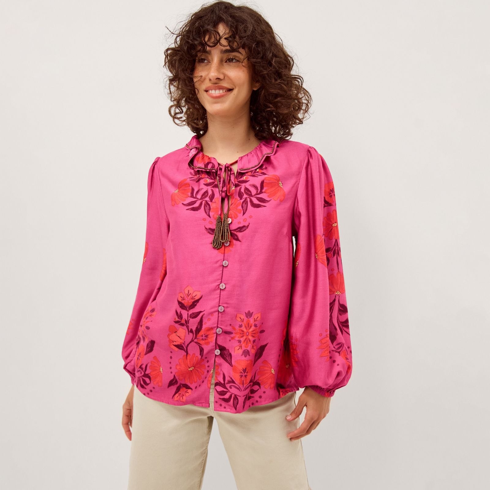 Monsoon Koa Print Top