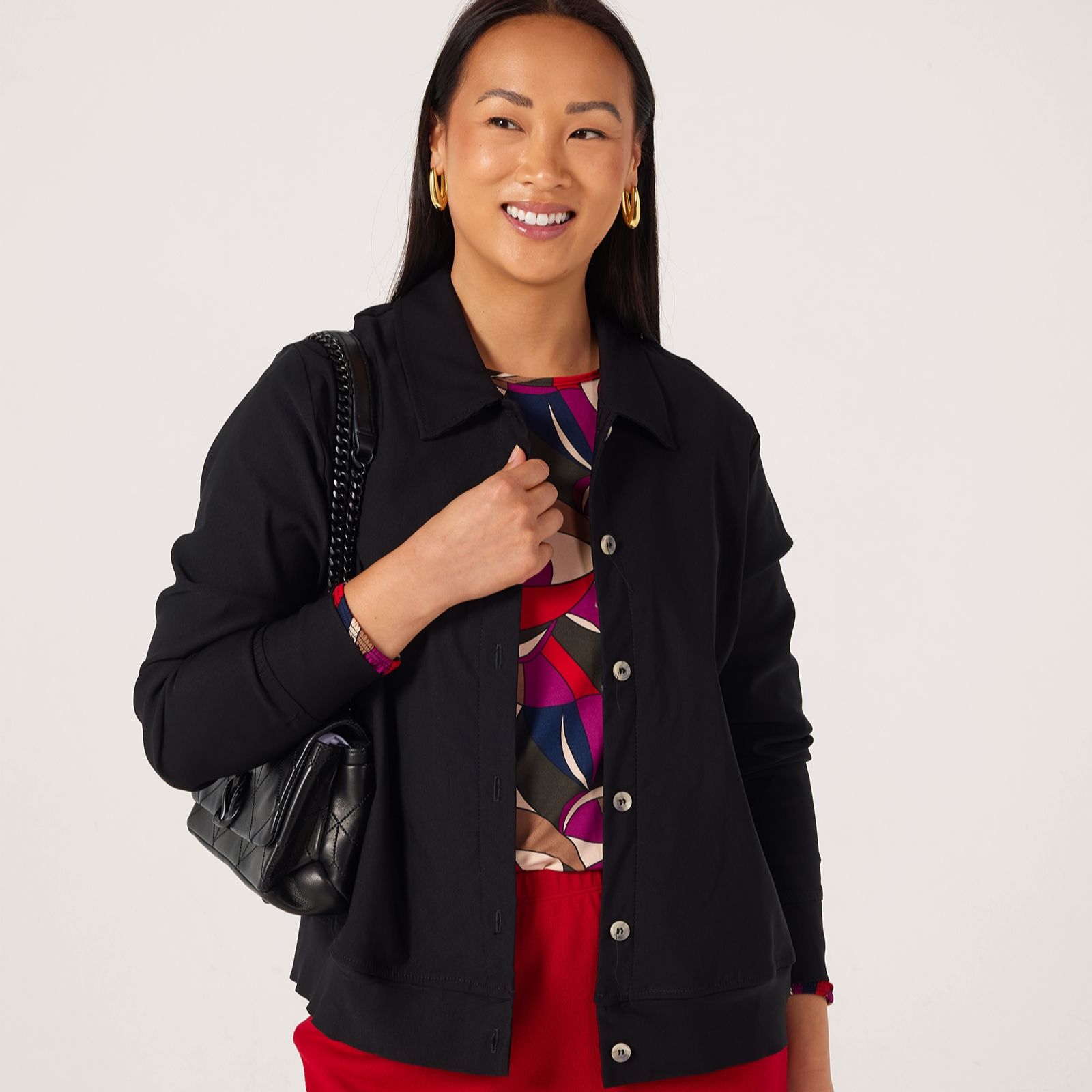 Kim & Co Soft Millennium Long Sleeve Bomber Jacket