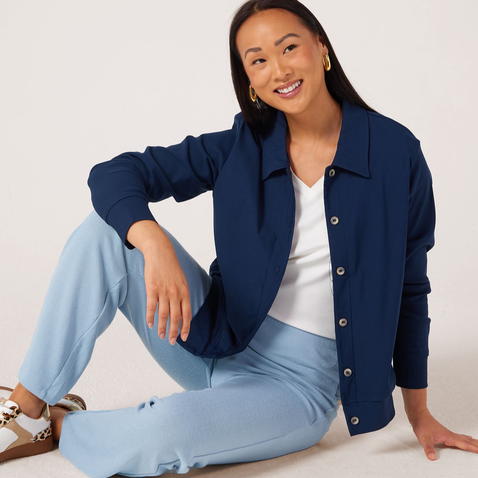 Kim & Co Soft Millennium Long Sleeve Bomber Jacket