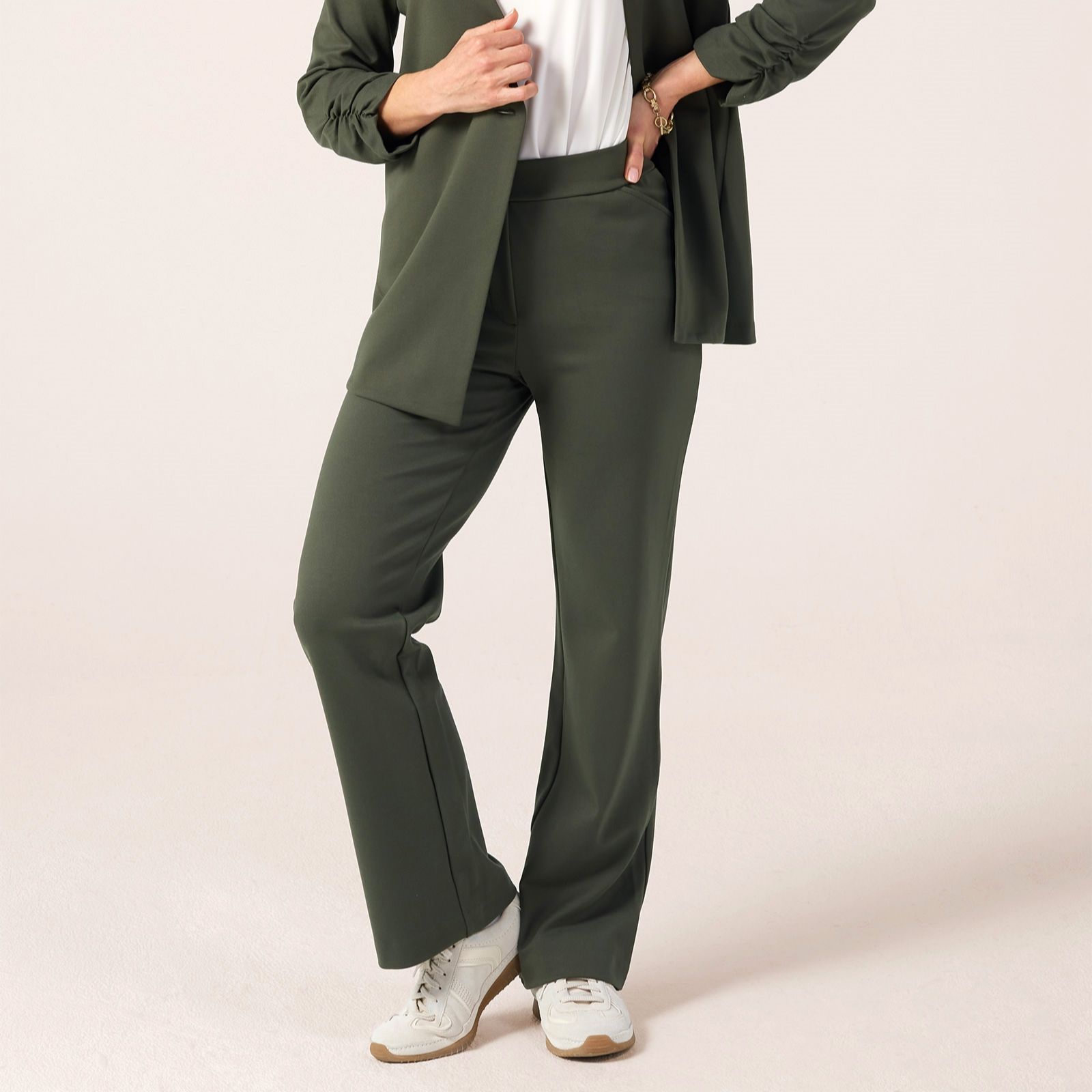 Kim & Co Stretch Ponte Jersey Signature Straight Leg Standard Trousers