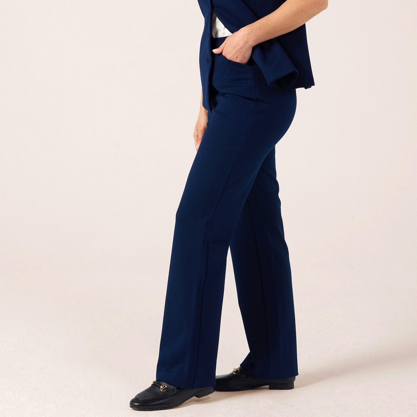 Kim & Co Stretch Ponte Jersey Signature Straight Leg Standard Trousers
