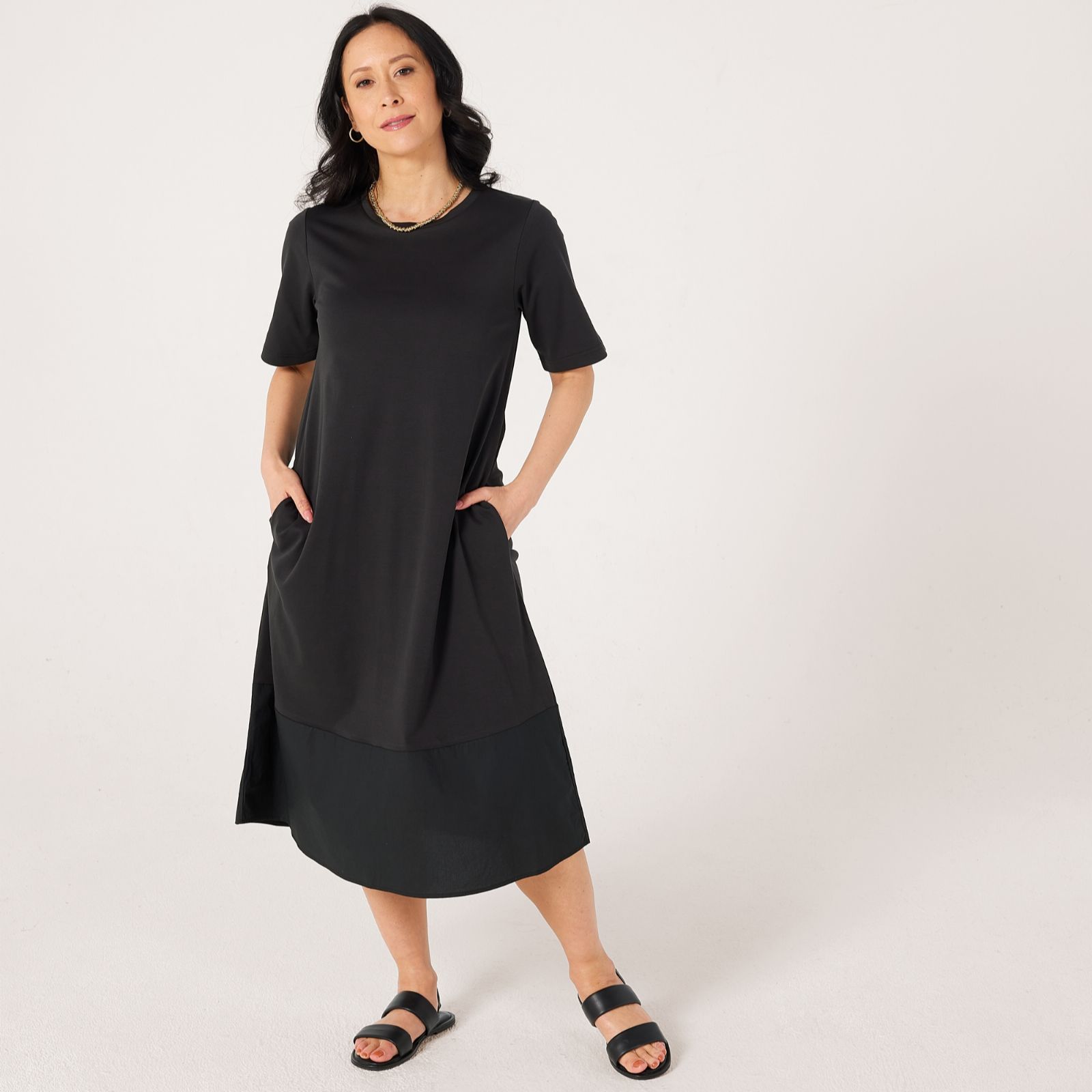Masai Copenhagen Nacala Jersey Mix Media Dress