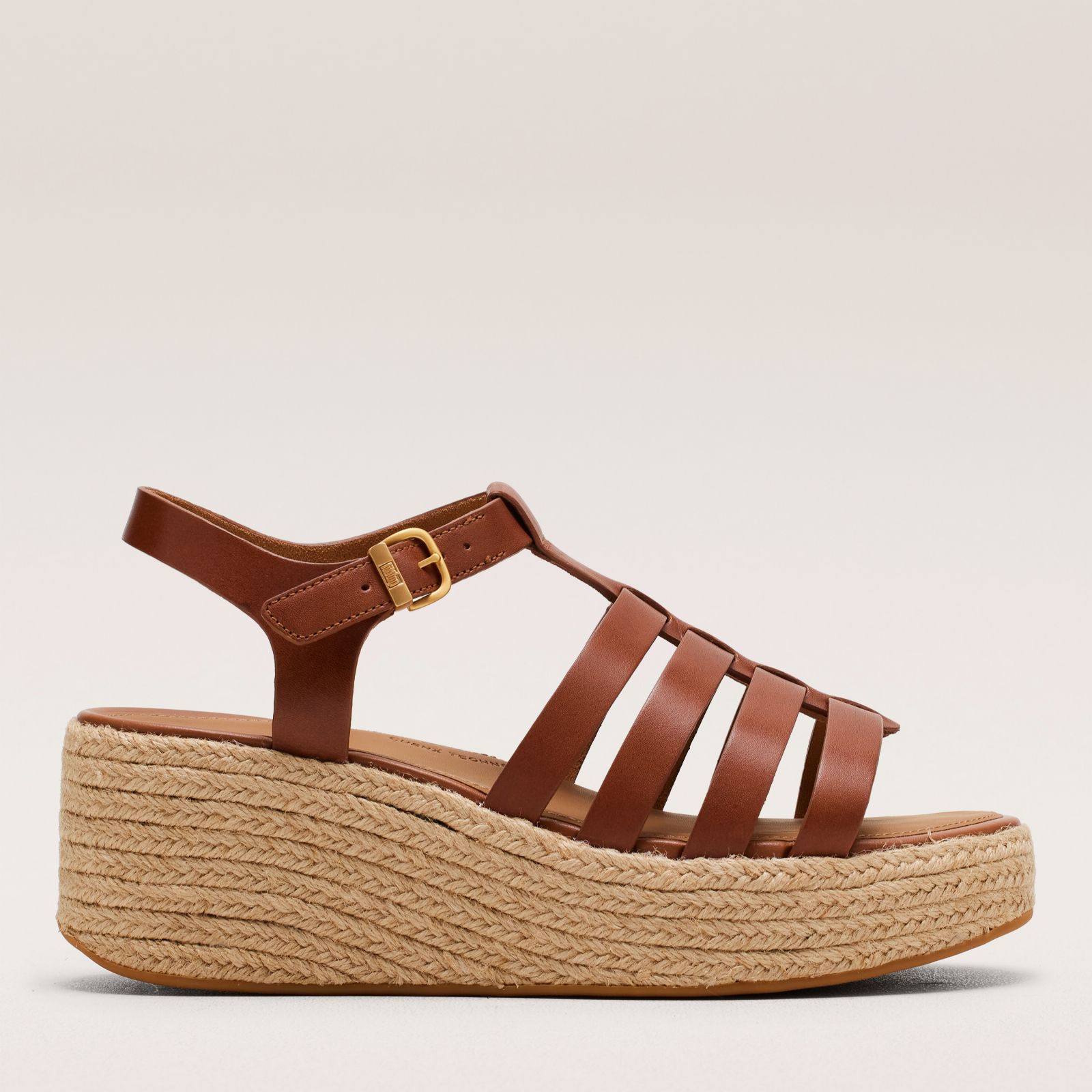 Outlet Fitflop Espadrille Leather Fisherman Wedge Sandals