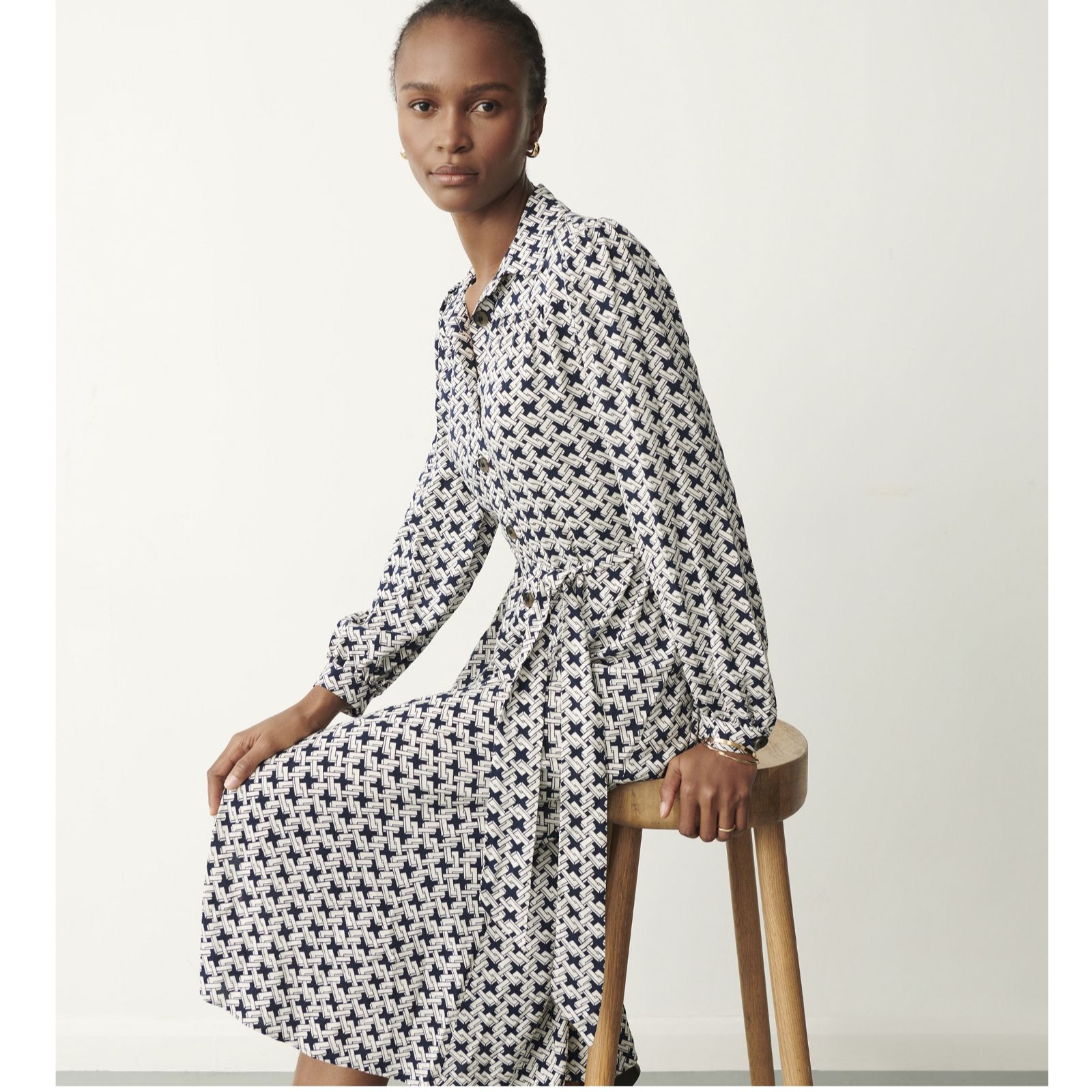 Finery Agrata Printed Dress - QVC UK