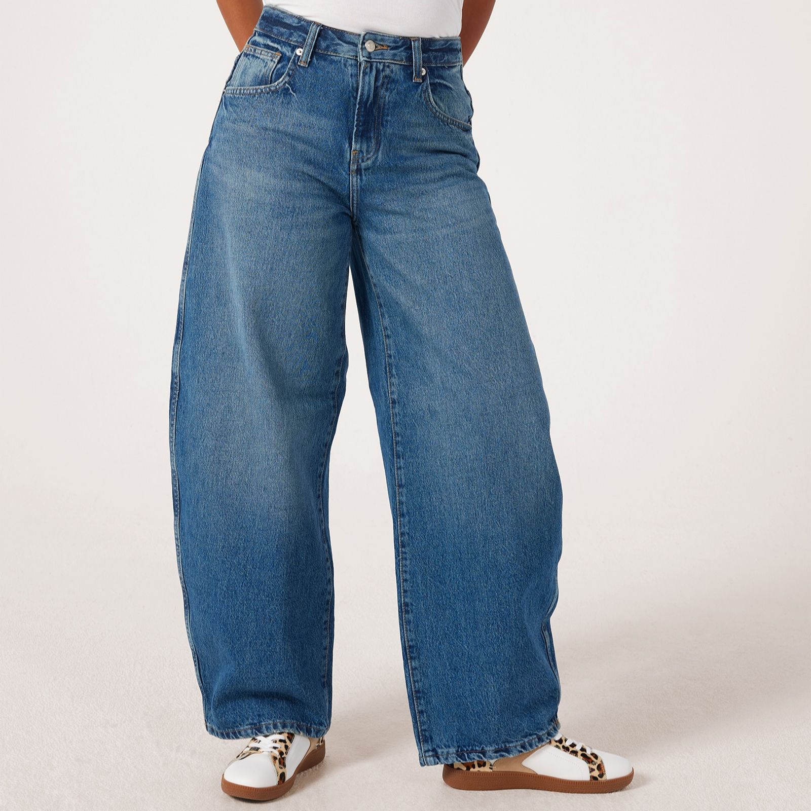 Only Taylor High Waisted Barrel Leg Jean