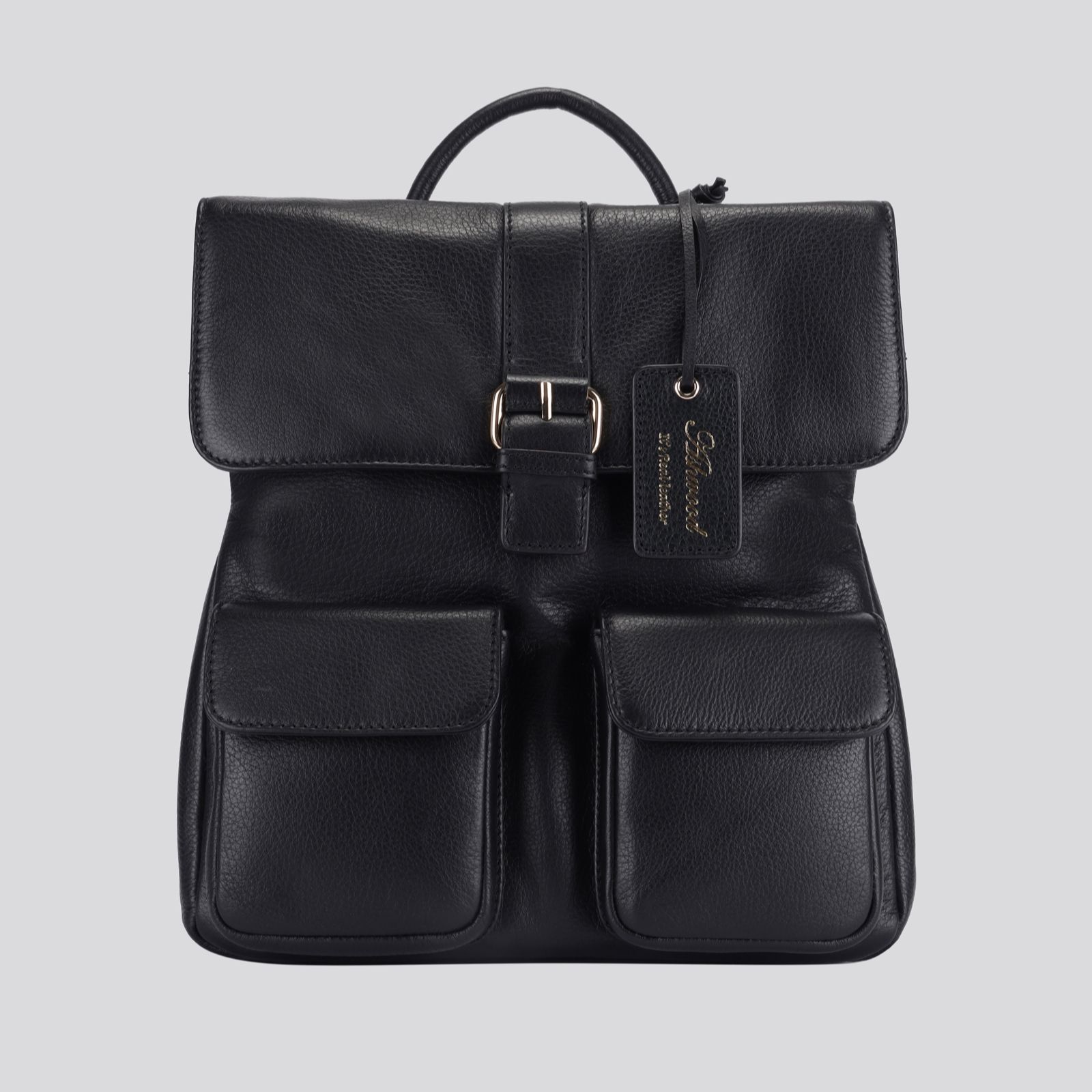 Ashwood Leather Buckle Detail Backpack