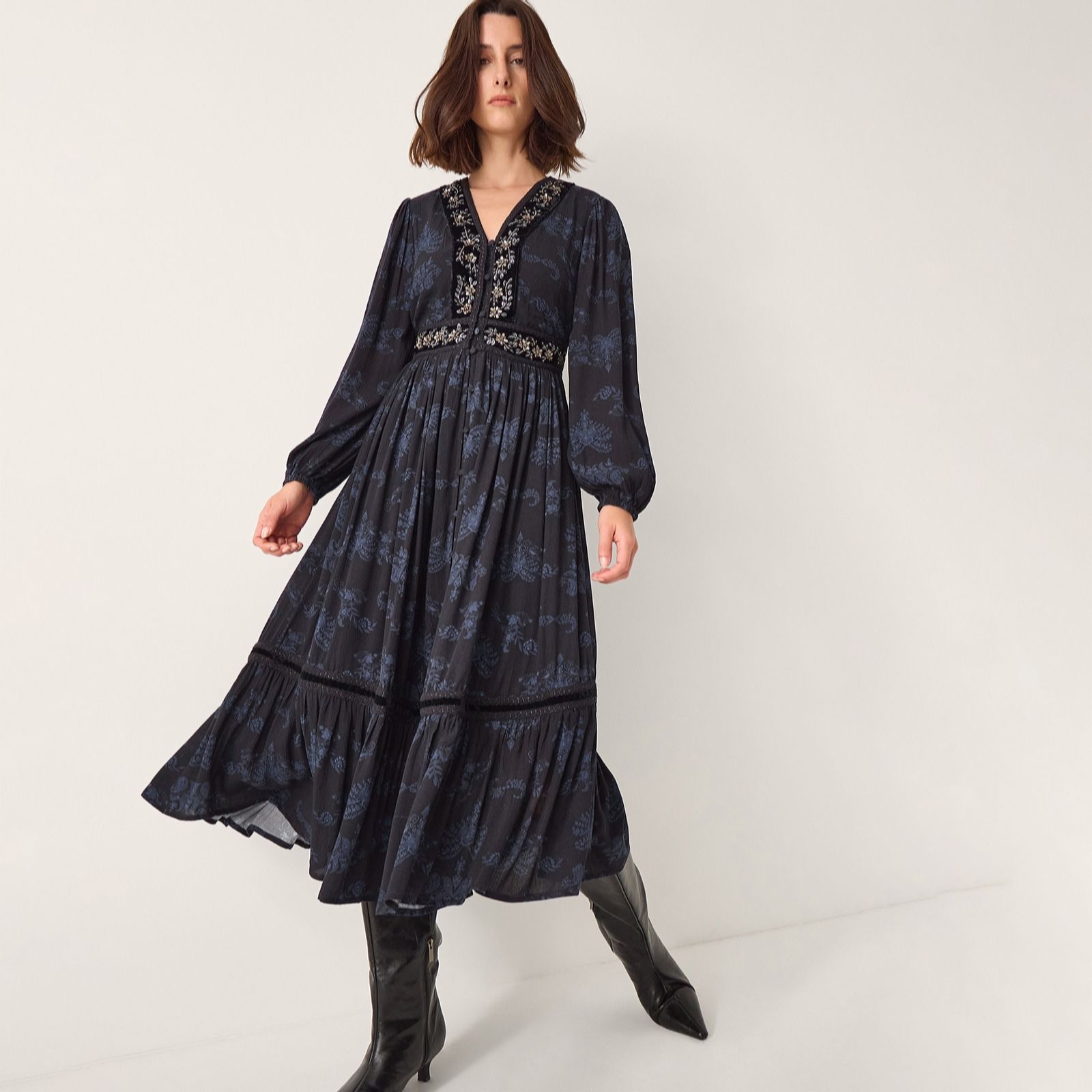 Monsoon Kelly Print Dress