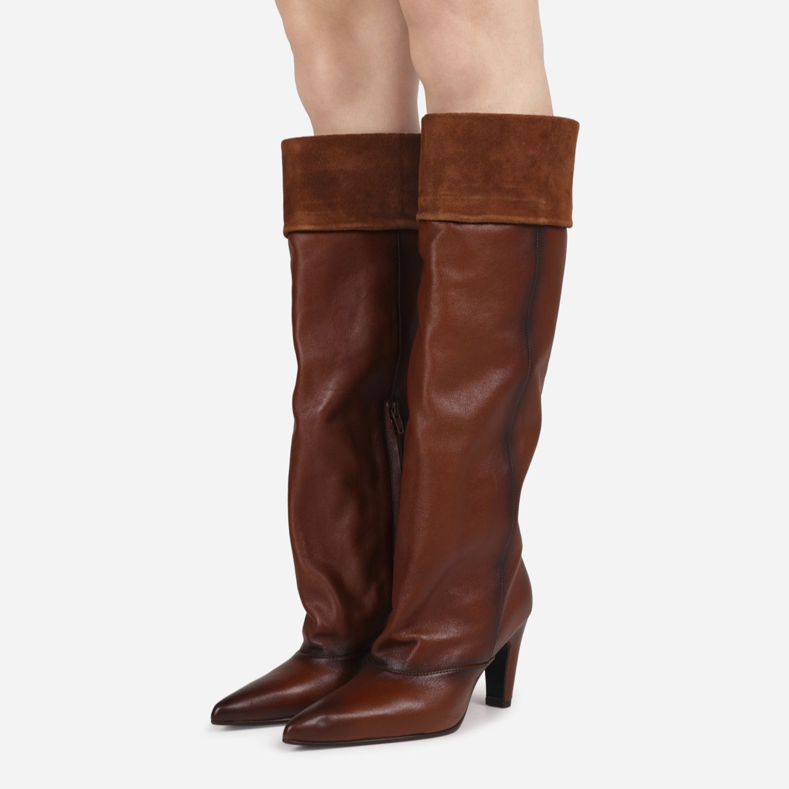 Bronx Low-Jadey High Leather Boots