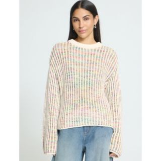 ICHI Anila Long Sleeve Ribbed Knitted Jumper