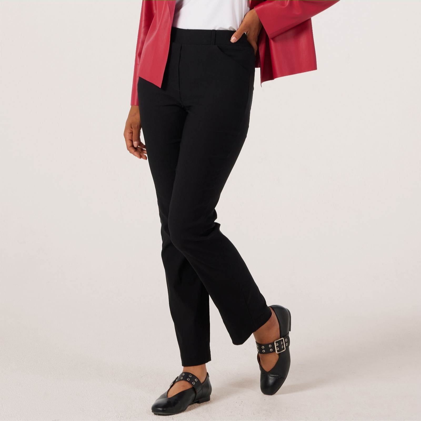Kim & Co Soft Millennium Narrow Leg Petite Trousers