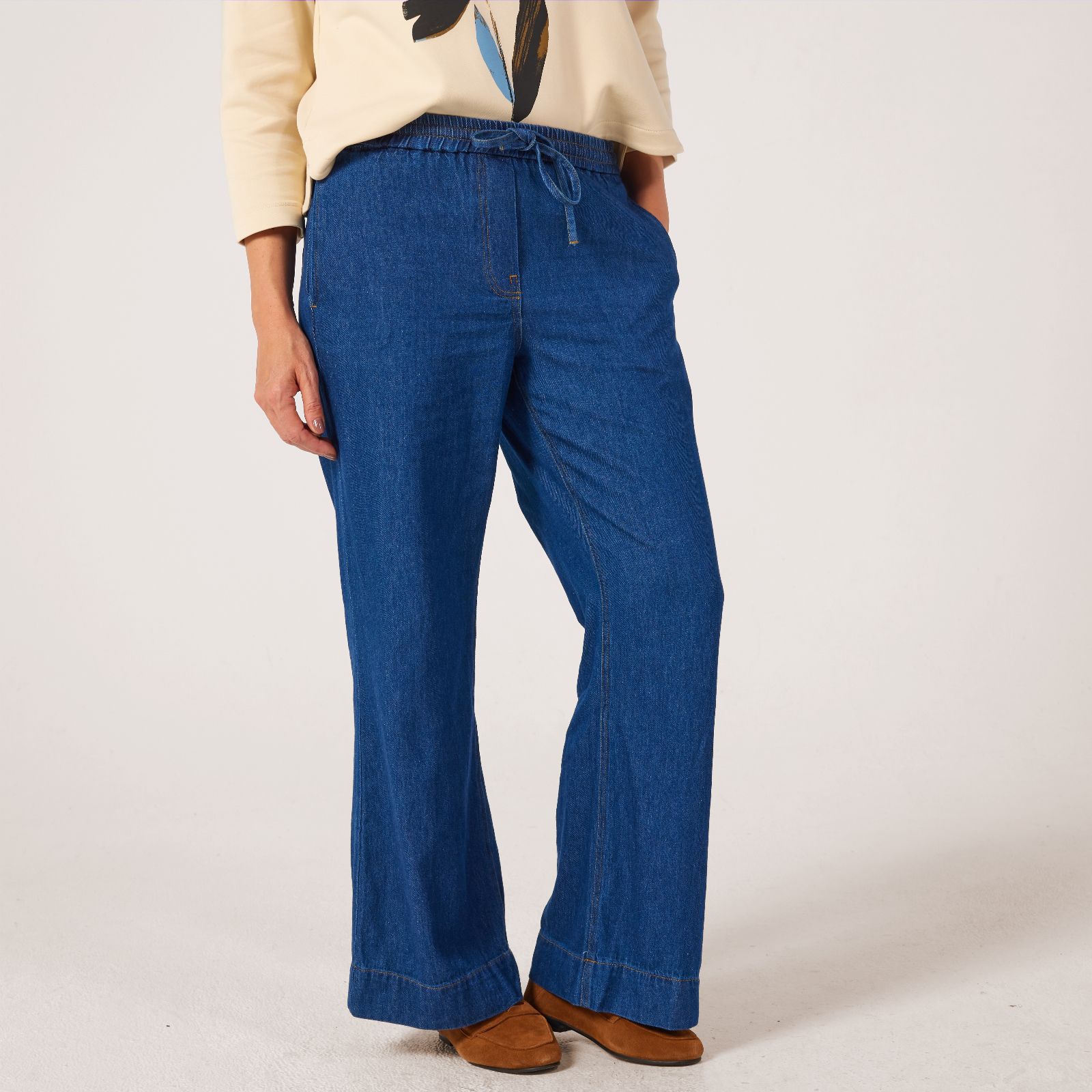 Masai Copenhagen Polyxena Wide Leg Denim Trouser