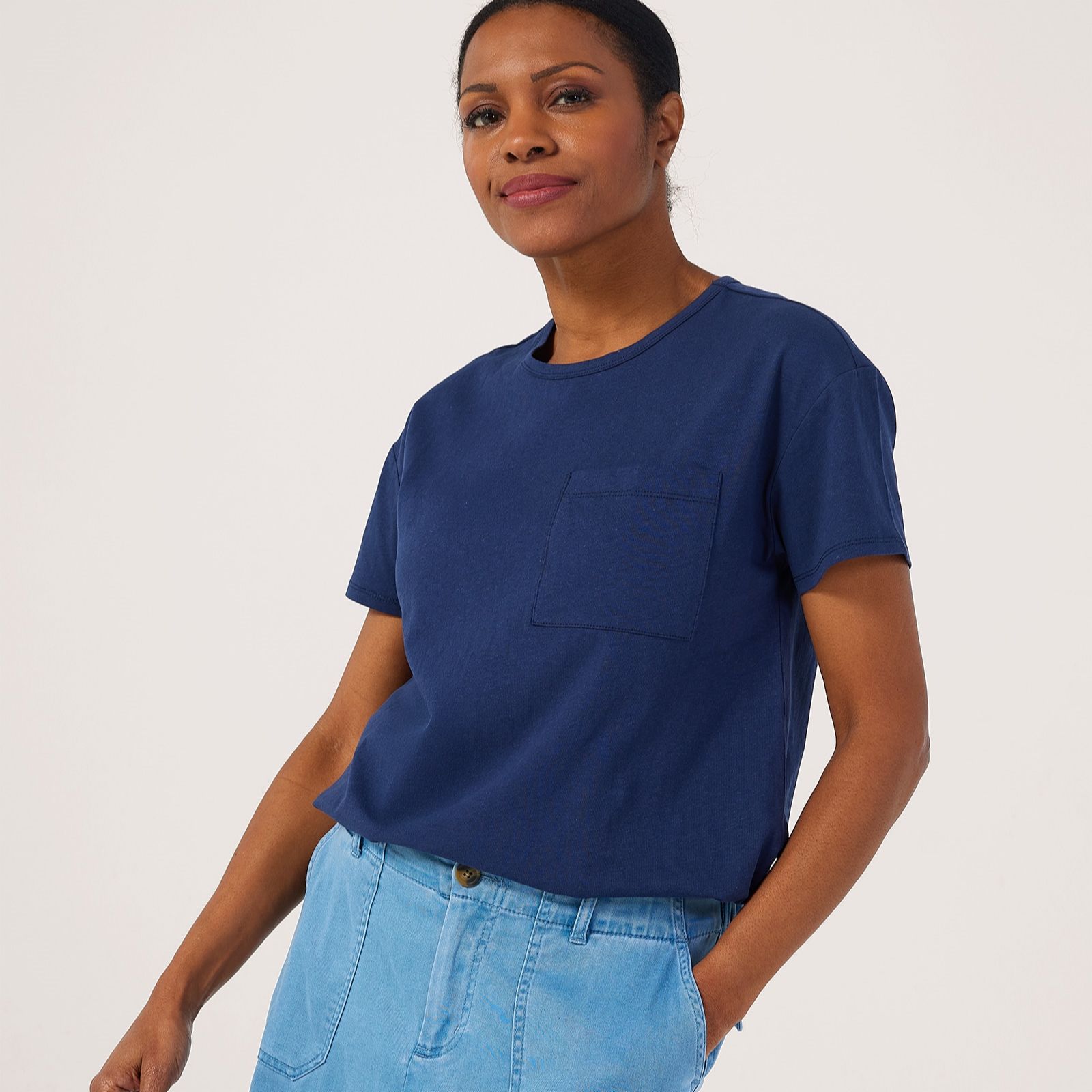 Ben de Lisi Slub Linen T-Shirt
