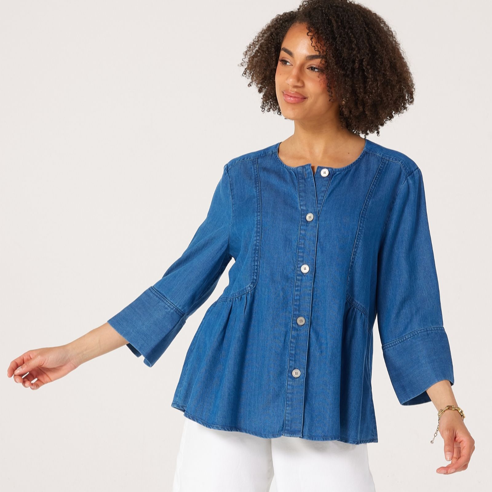 Masai Copenhagen Juvila Light Denim Top