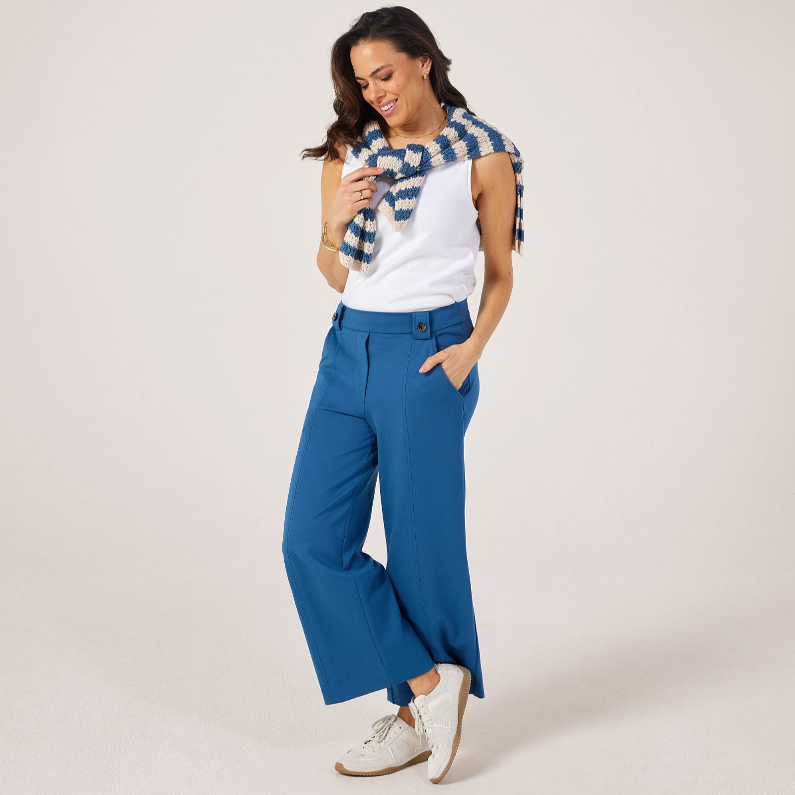 Masai Copenhagen Paxora Jersey Stretch Ponte Cropped Trousers