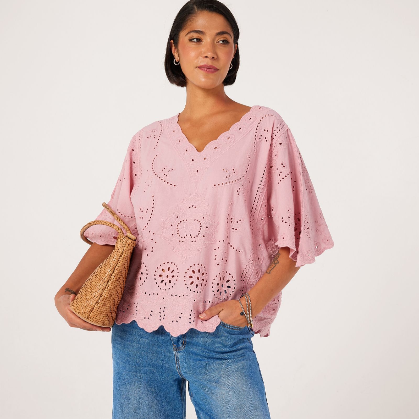 Izabel London Broderie Anglaise Top