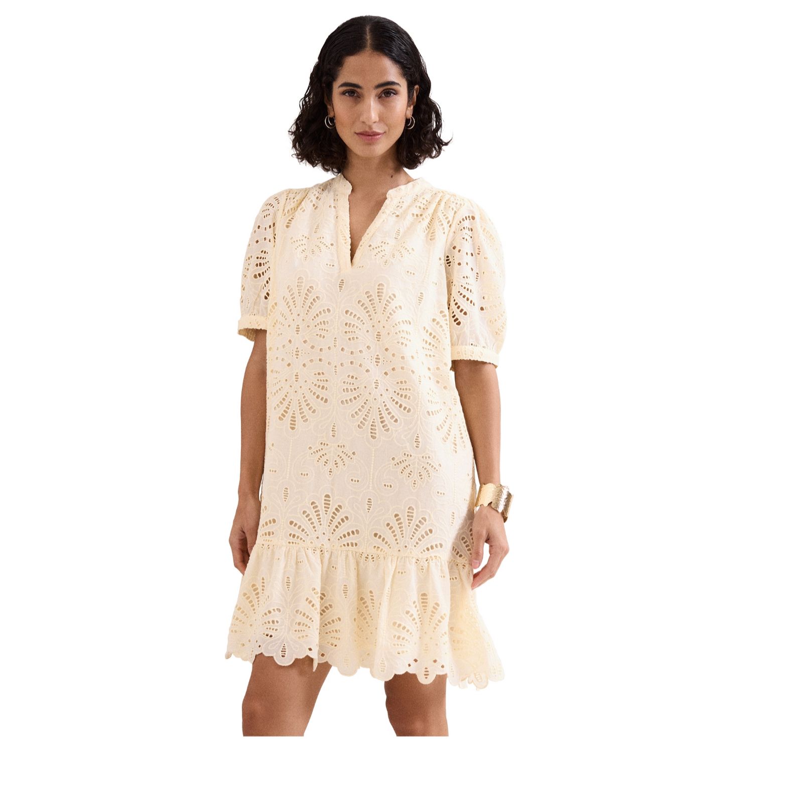 Phase Eight 100% Cotton Liliana Broiderie Dress