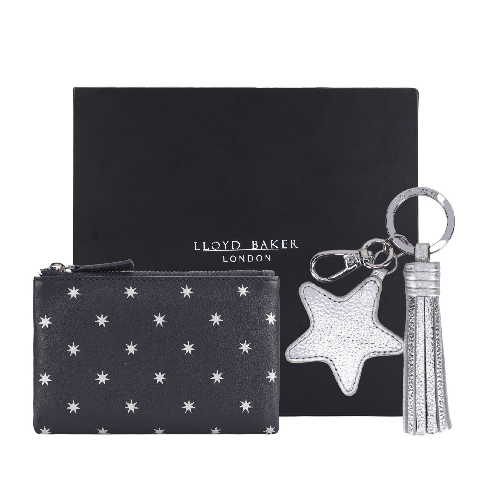 Lloyd Baker Keyring & Leather Card Holder Gift Set