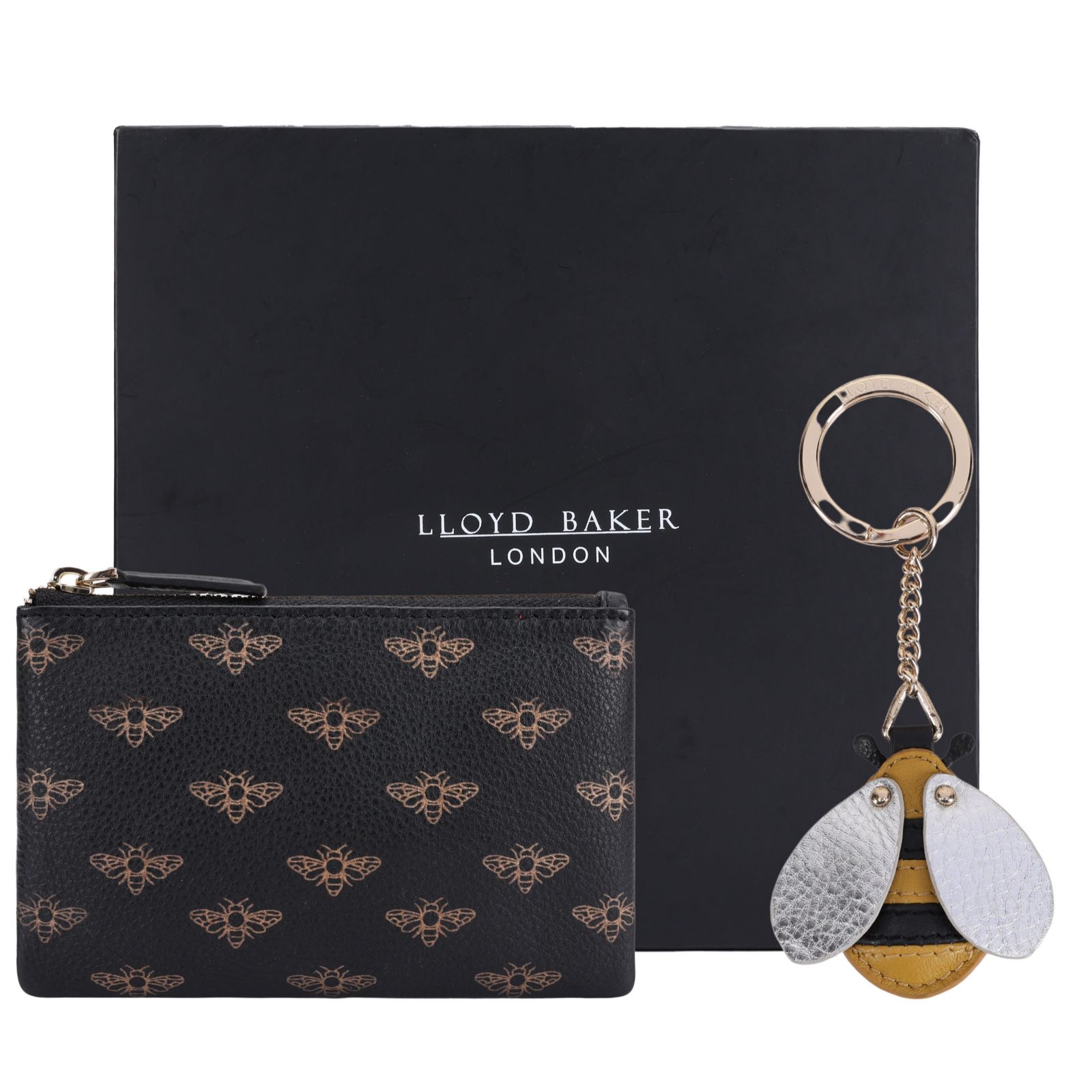 Lloyd Baker Keyring & Leather Card Holder Gift Set