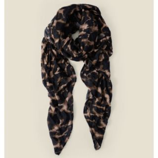Sosandar Leopard Print Large Scarf