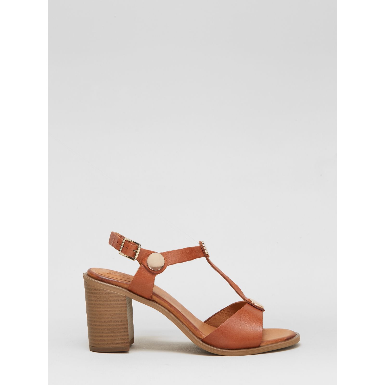 Outlet Moda in Pelle Lusia Block Heel Sandal