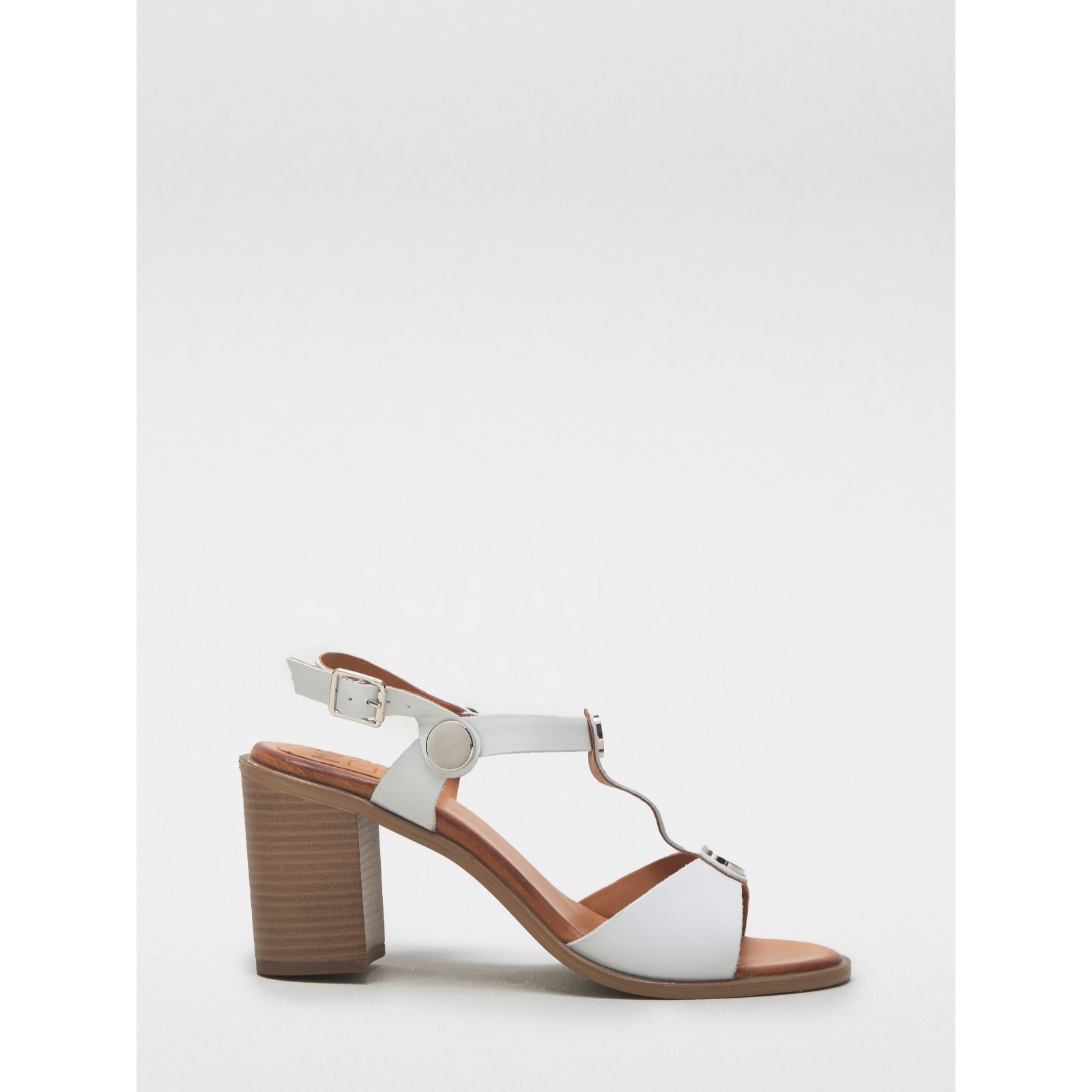 Outlet Moda in Pelle Lusia Block Heel Sandal