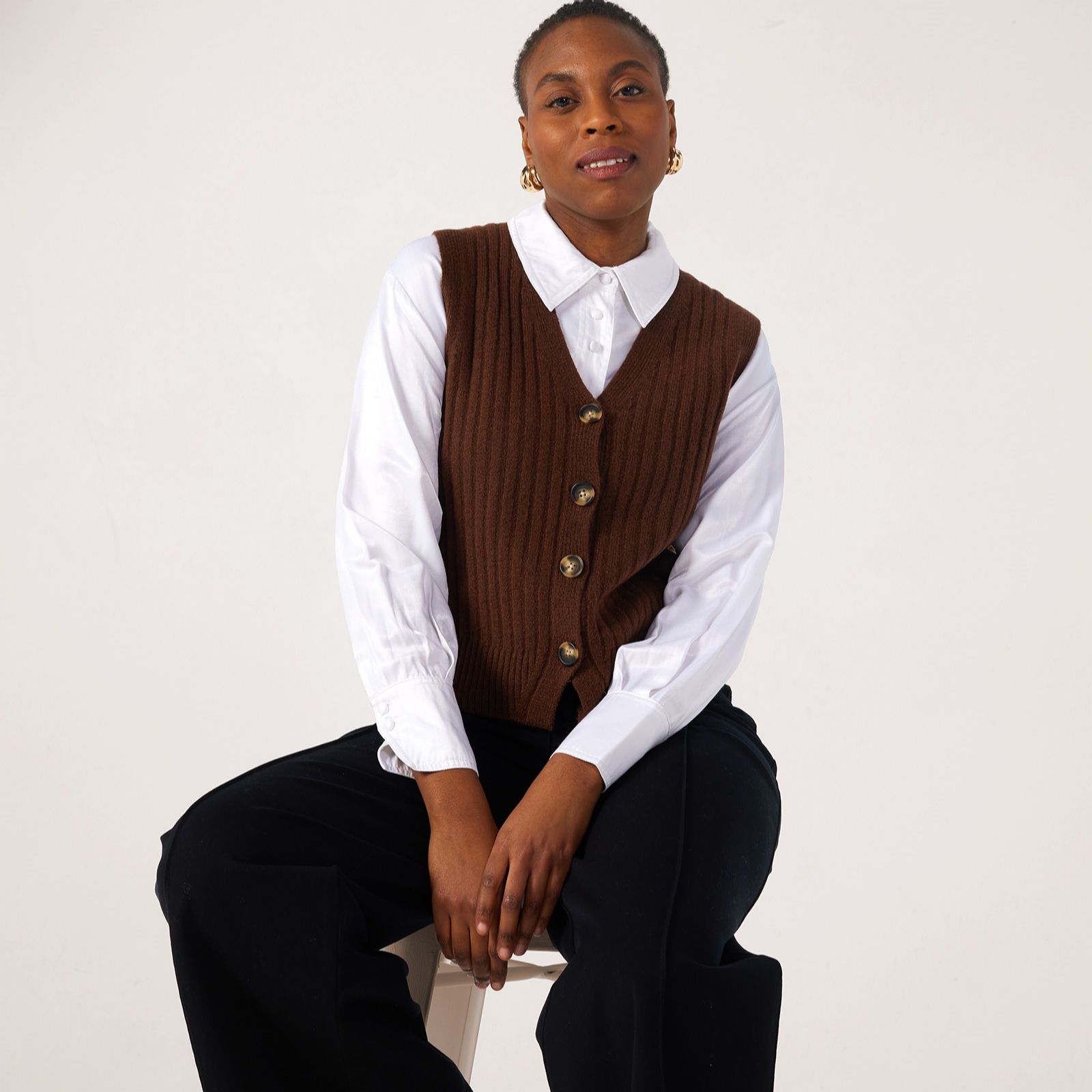 Ben de Lisi Knitted Waistcoat