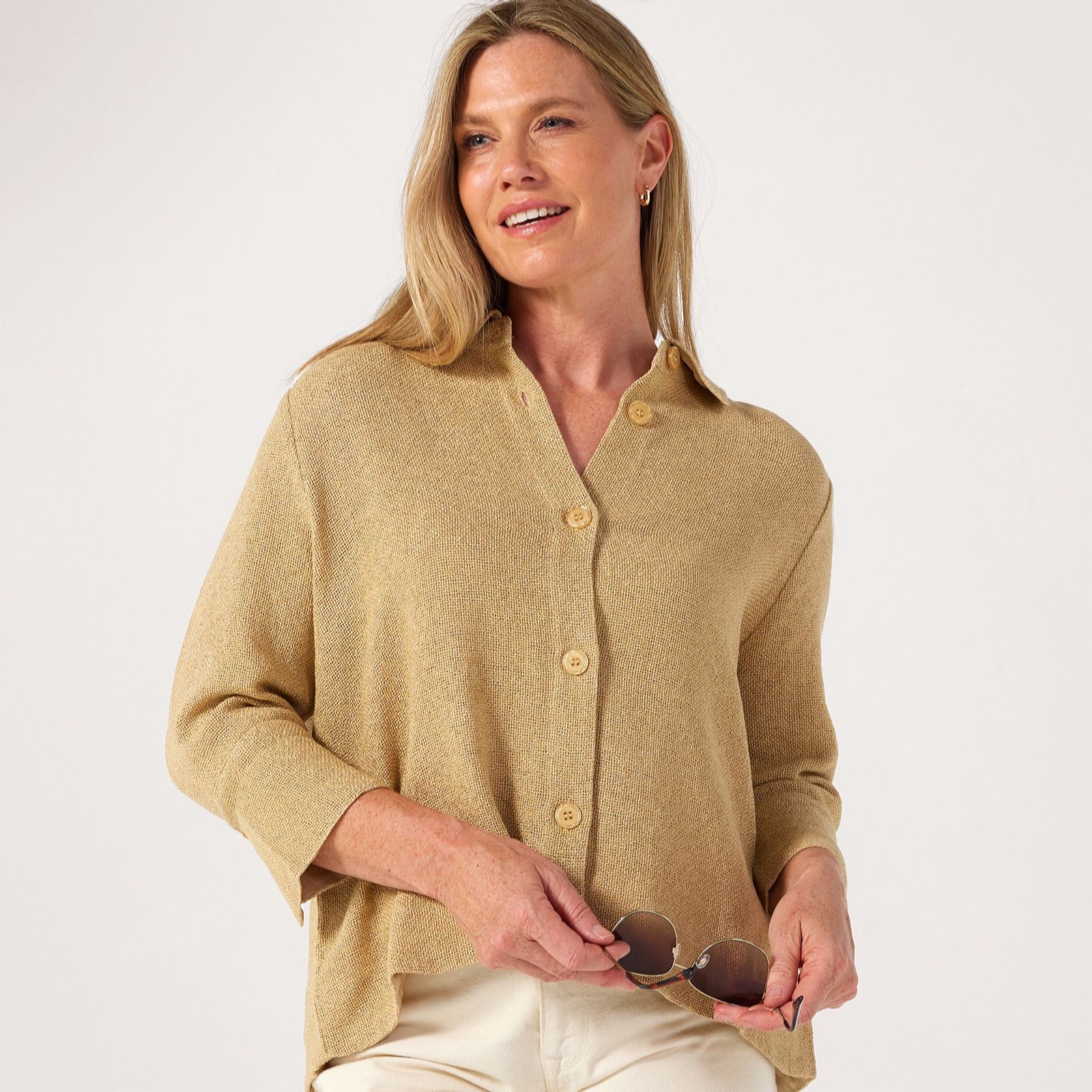 Masai Copenhagen Idakaia Light Boucle Button Up Jacket