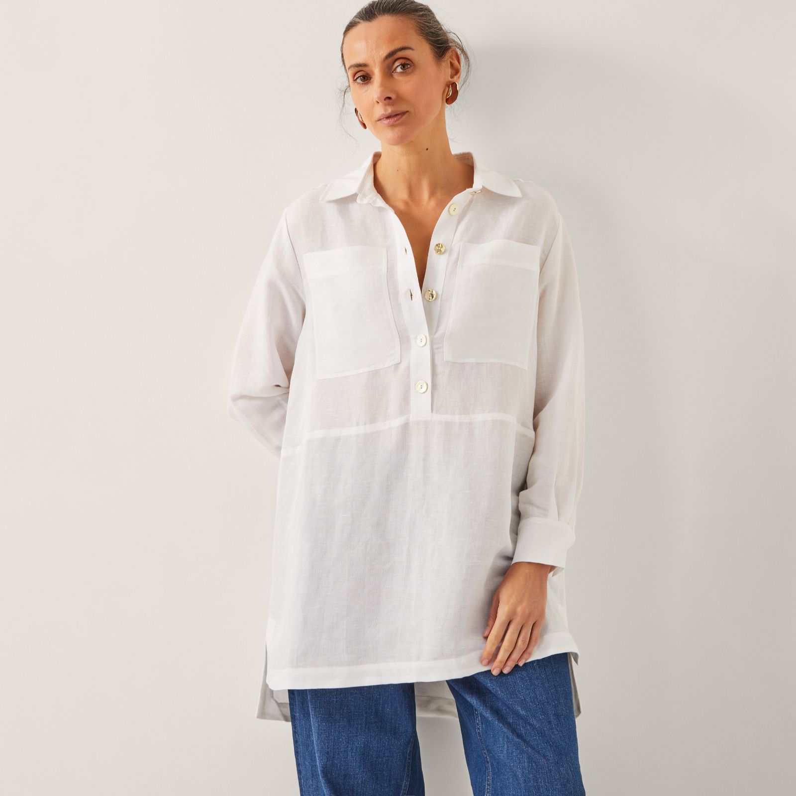 Monsoon Tatiana Linen Tunic