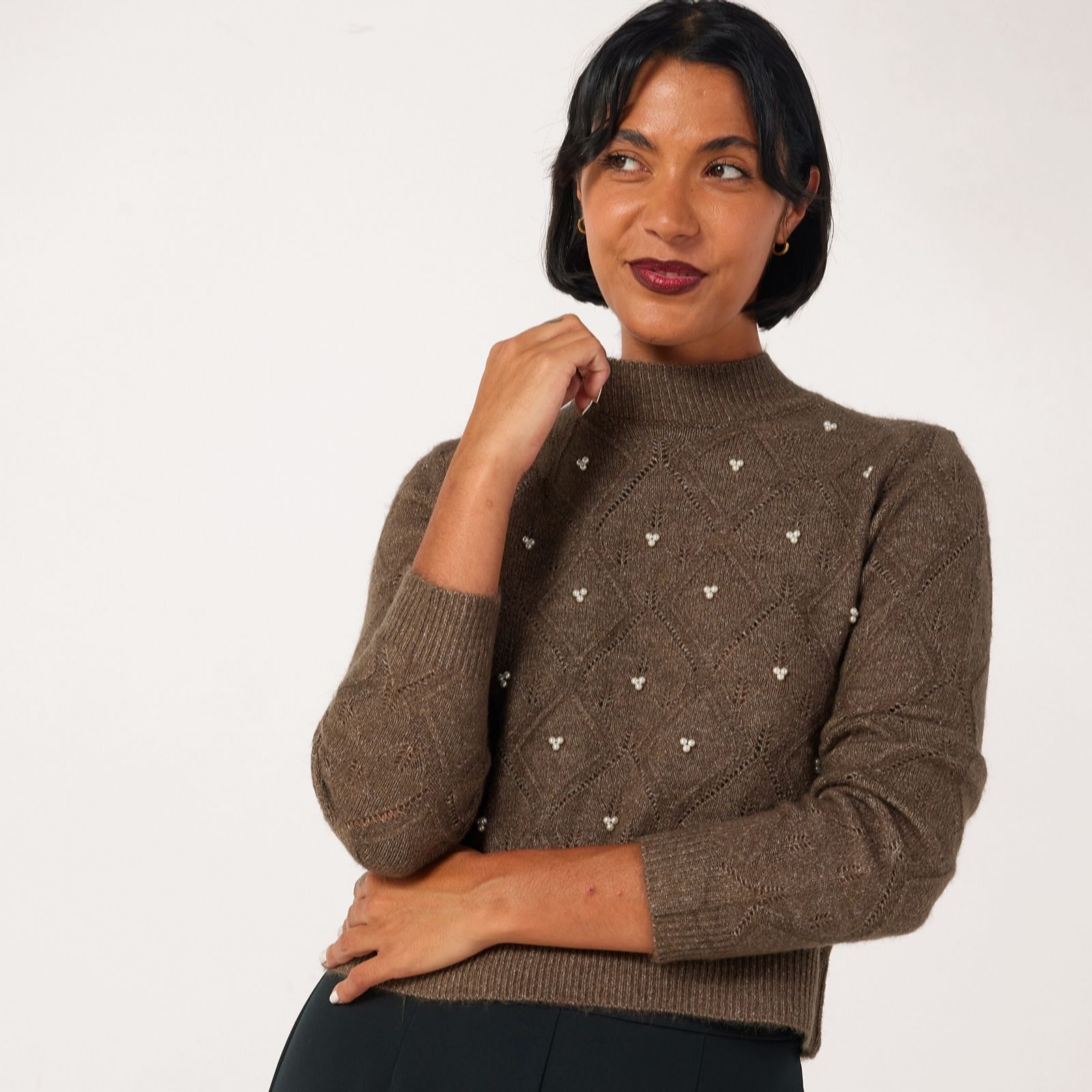 JDY Noomi Pearl Pointelle Jumper