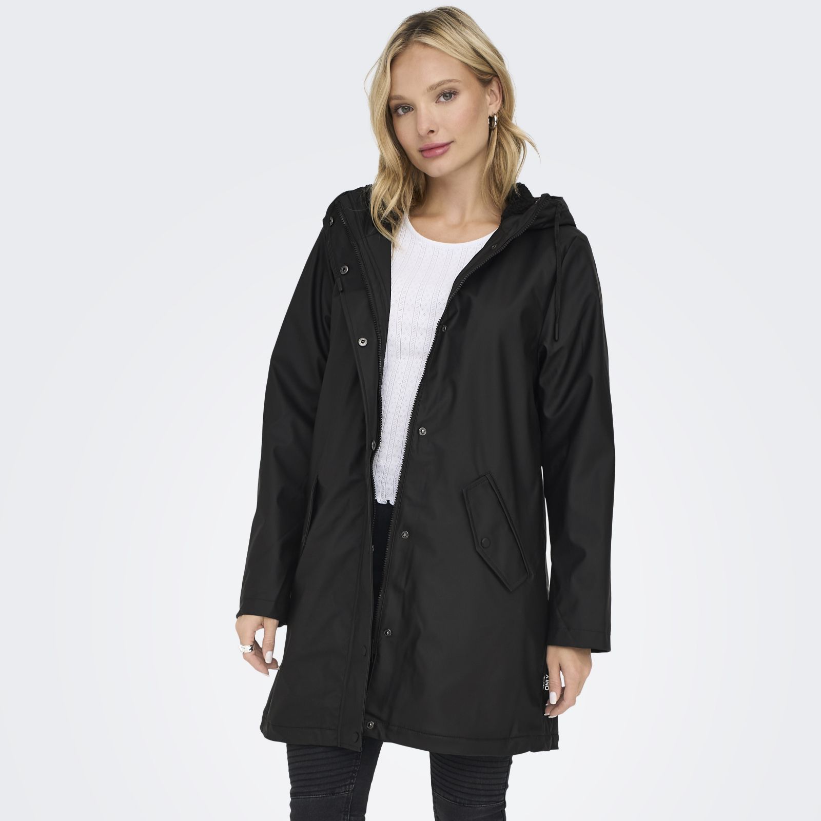 Only Sally Borg Lined Raincoat