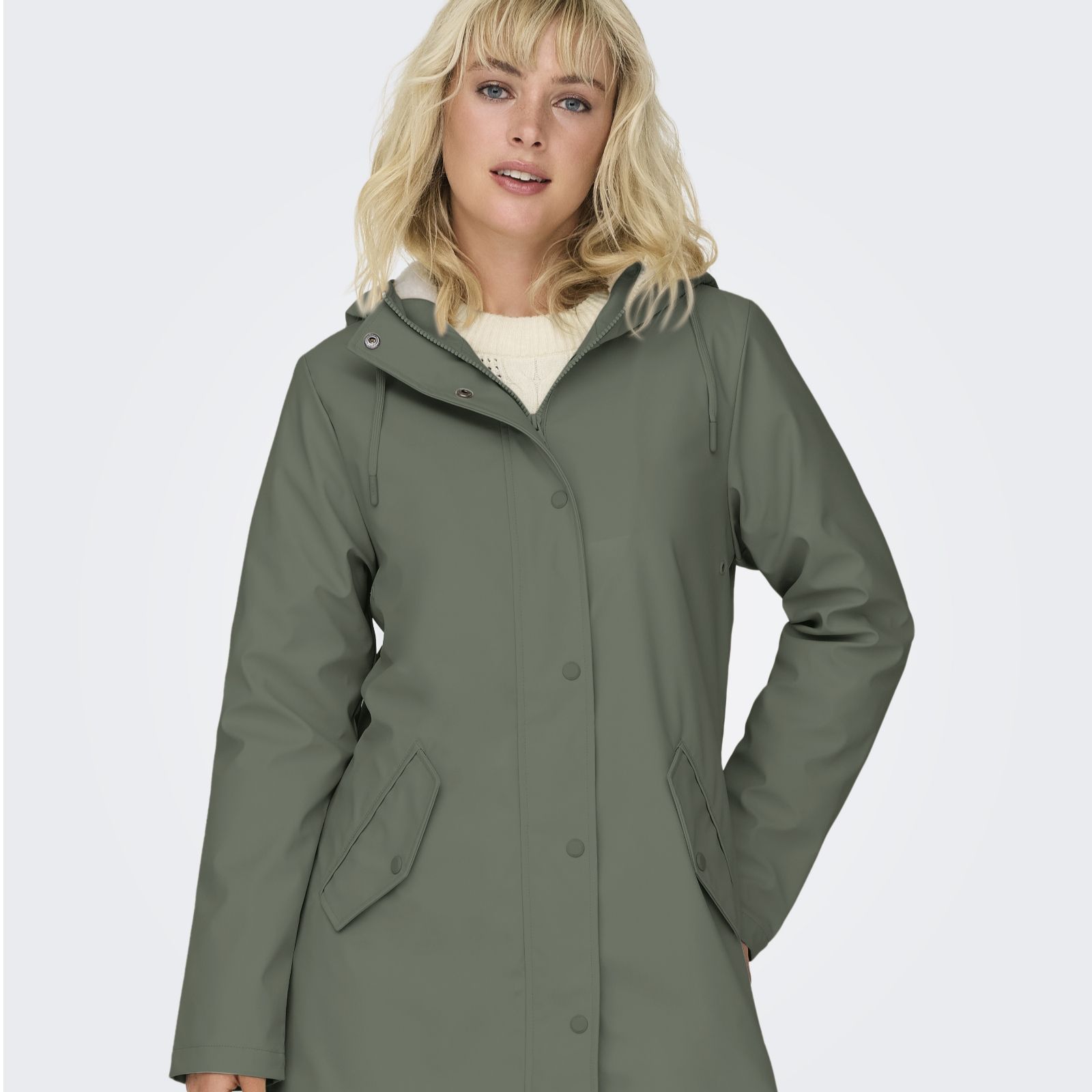 Only Sally Borg Lined Raincoat