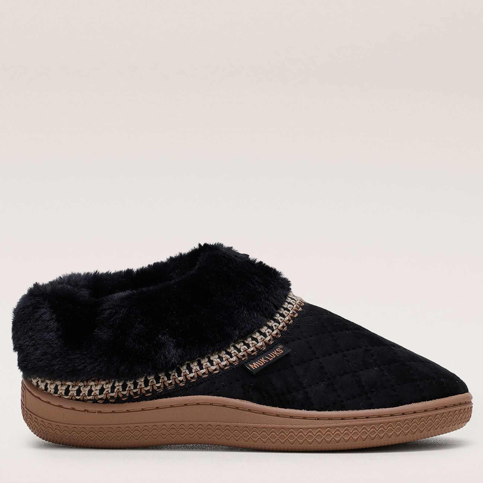 Muk Luks Charlee Fur-Lined Slippers
