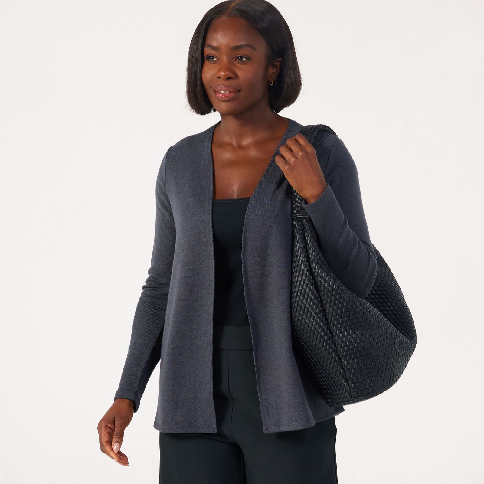 Kim & Co Divine Knit Edge to Edge Long Sleeve Cardigan