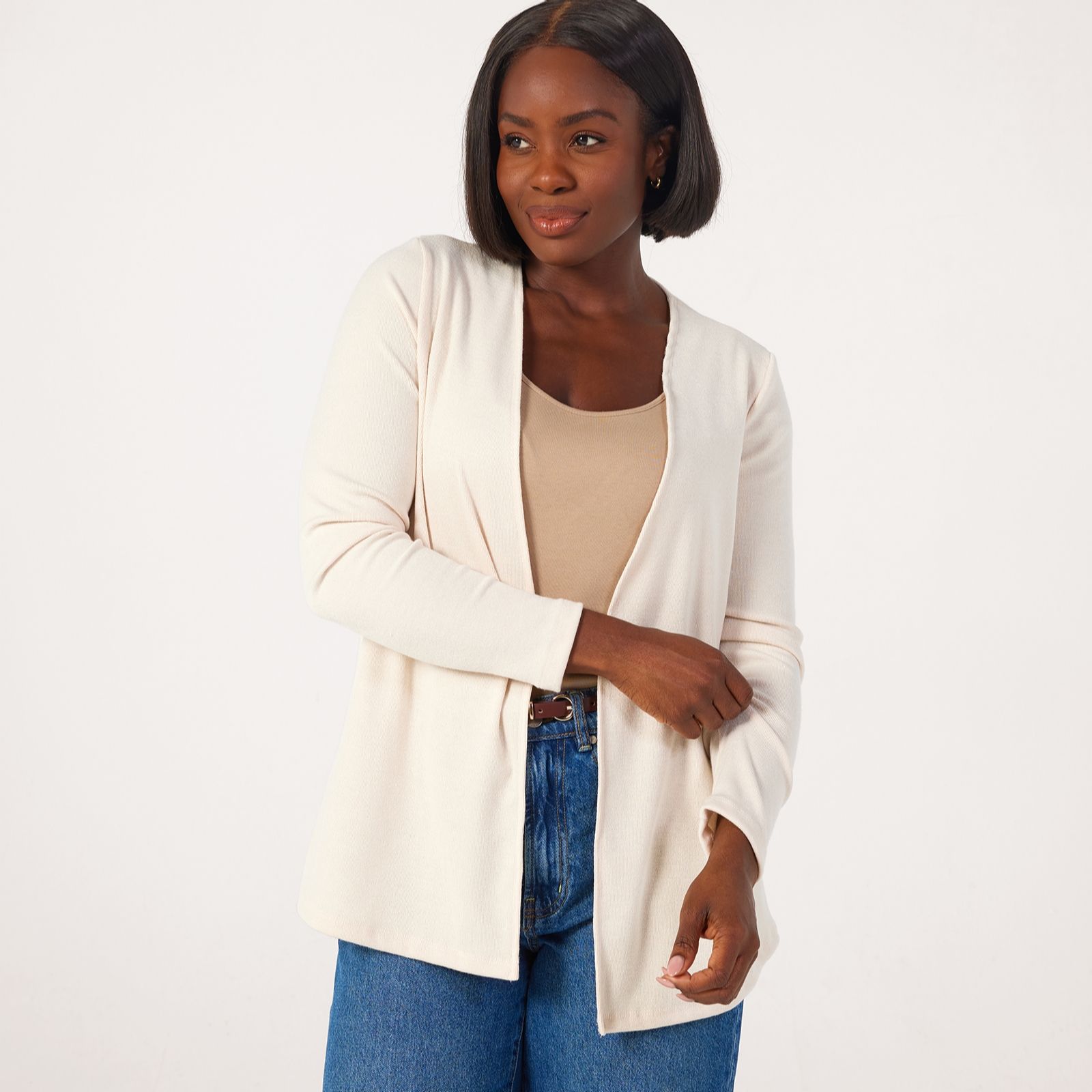 Kim & Co Divine Knit Edge to Edge Long Sleeve Cardigan