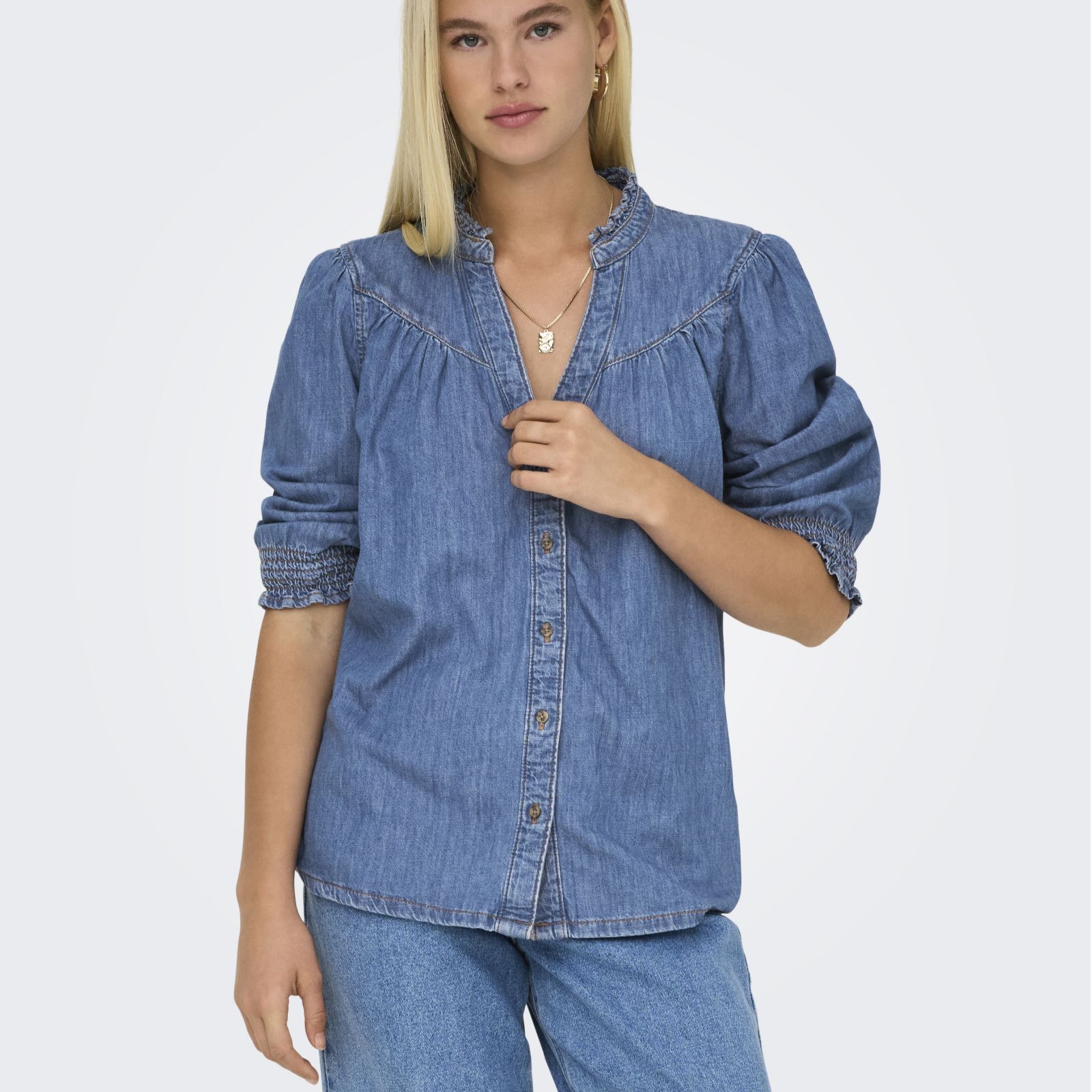 Only Raya Soft Denim Top