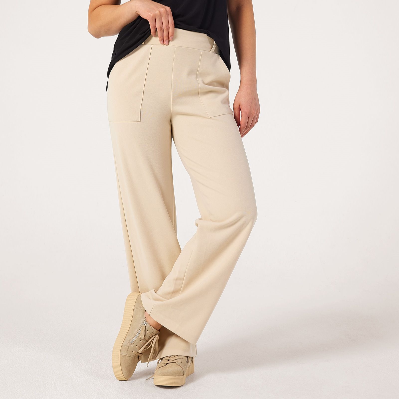 Kim & Co Ponte Crepe Straight Classic Standard Trousers