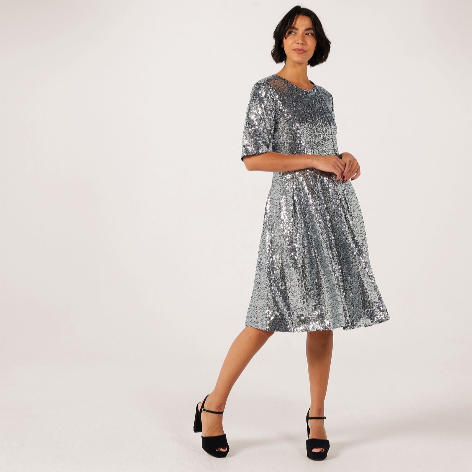 Helene Berman Sequin Swing Dress