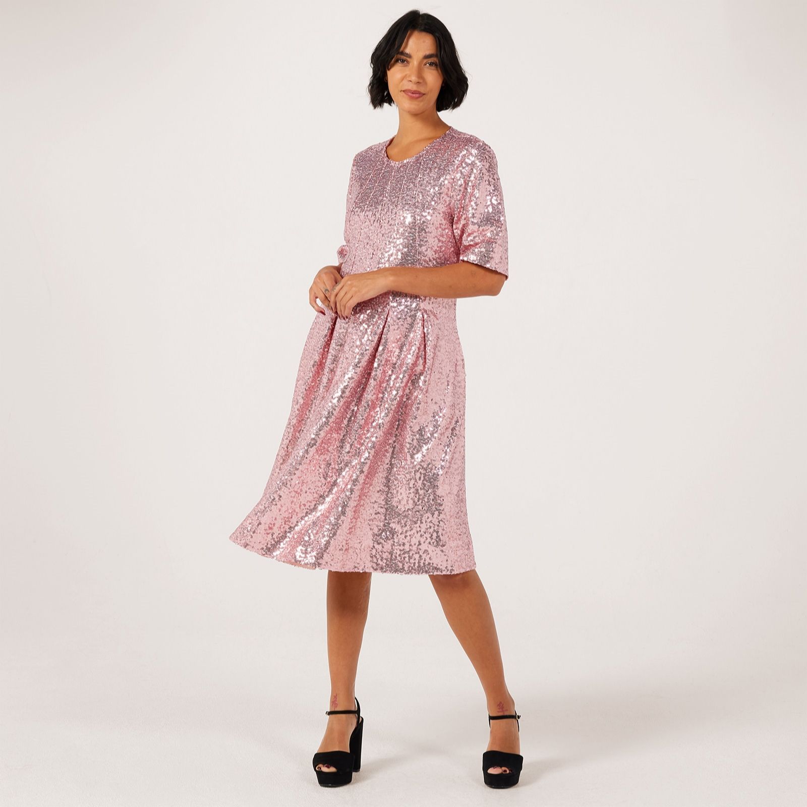 Helene Berman Sequin Swing Dress