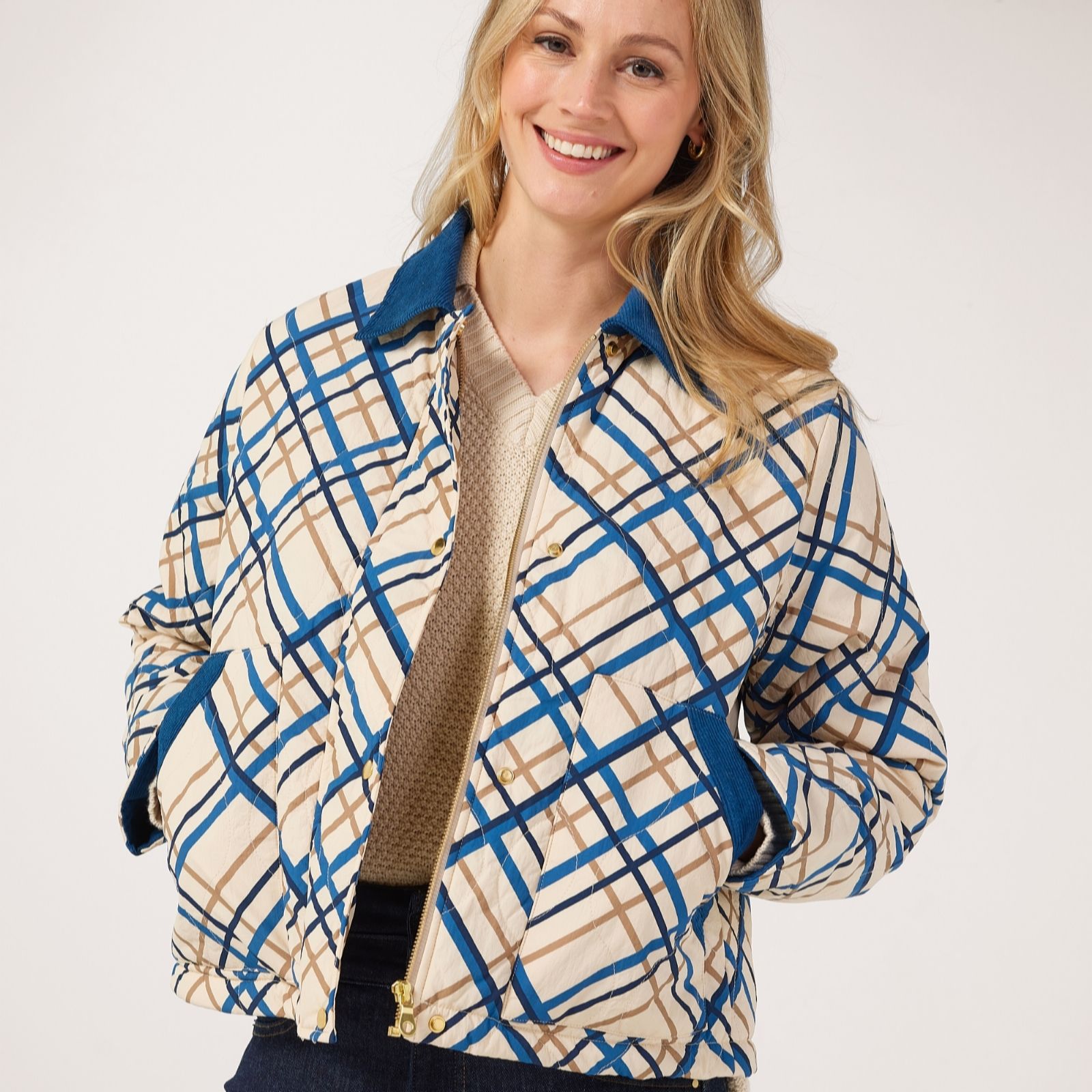 Masai Copenhagen Tovion Printed Coat with Contrast Collar