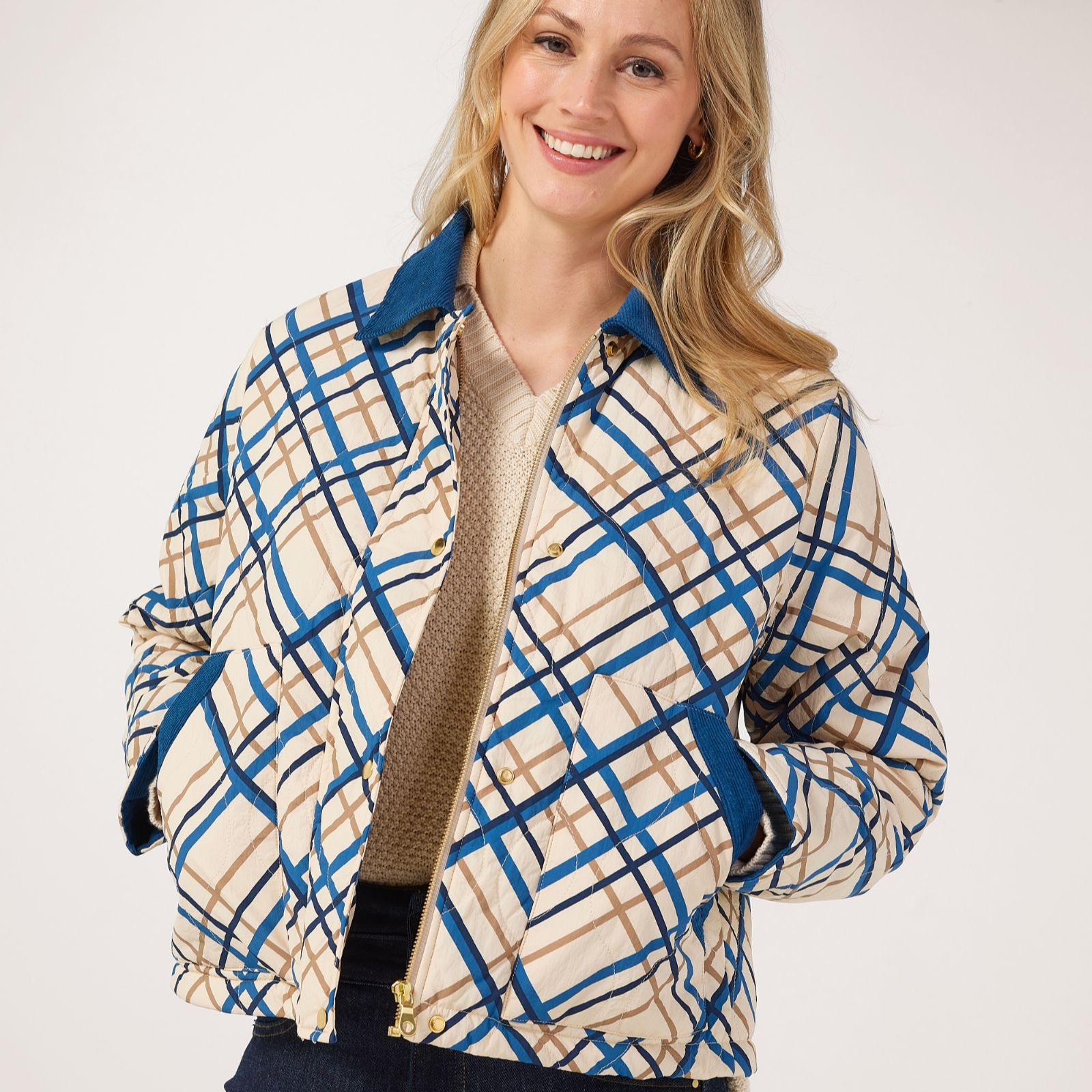 Masai Copenhagen Tovion Printed Coat with Contrast Collar