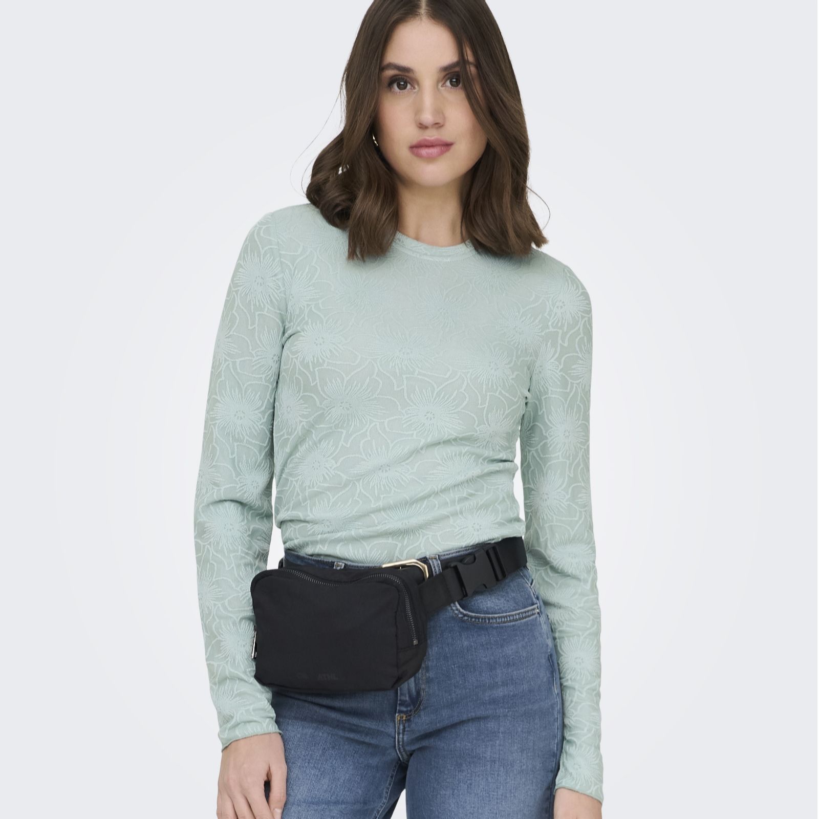 Only Velma Floral Texture Top